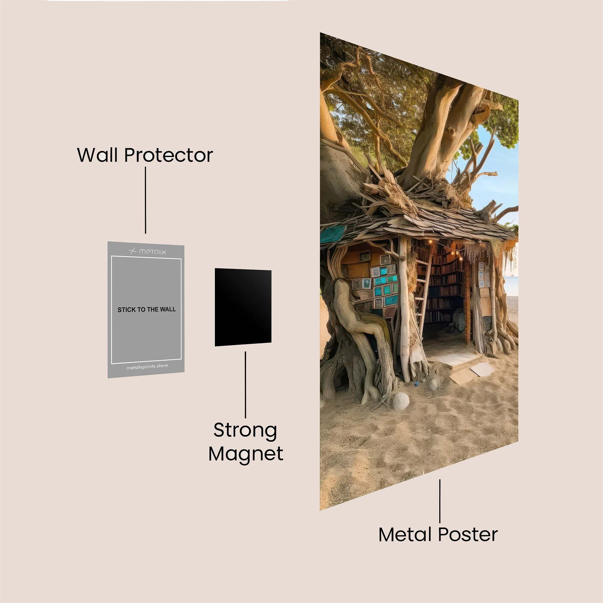 Treehouse Tranquility Safe Wall Magnetic / M