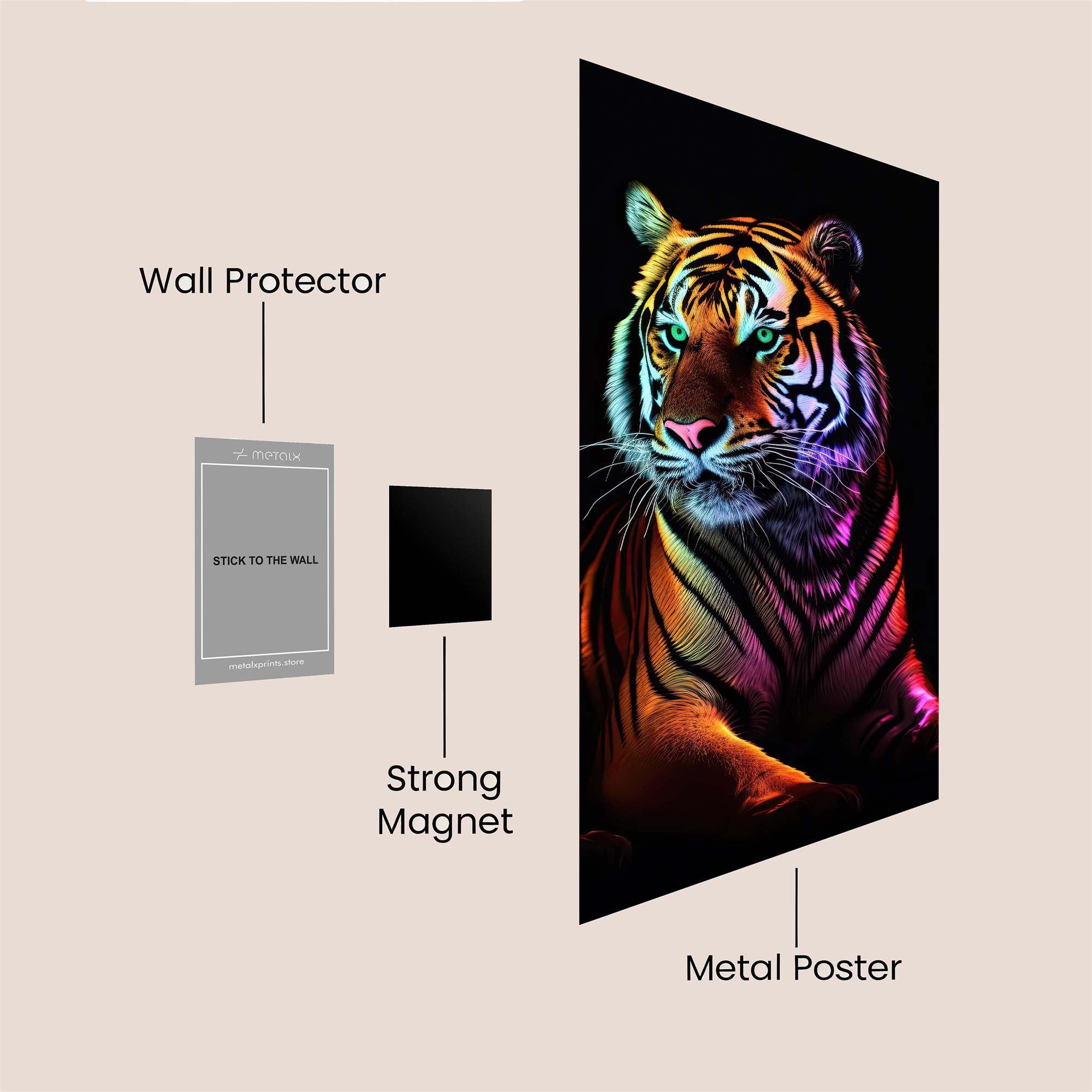 Tiger Radiance Safe Wall Magnetic / M
