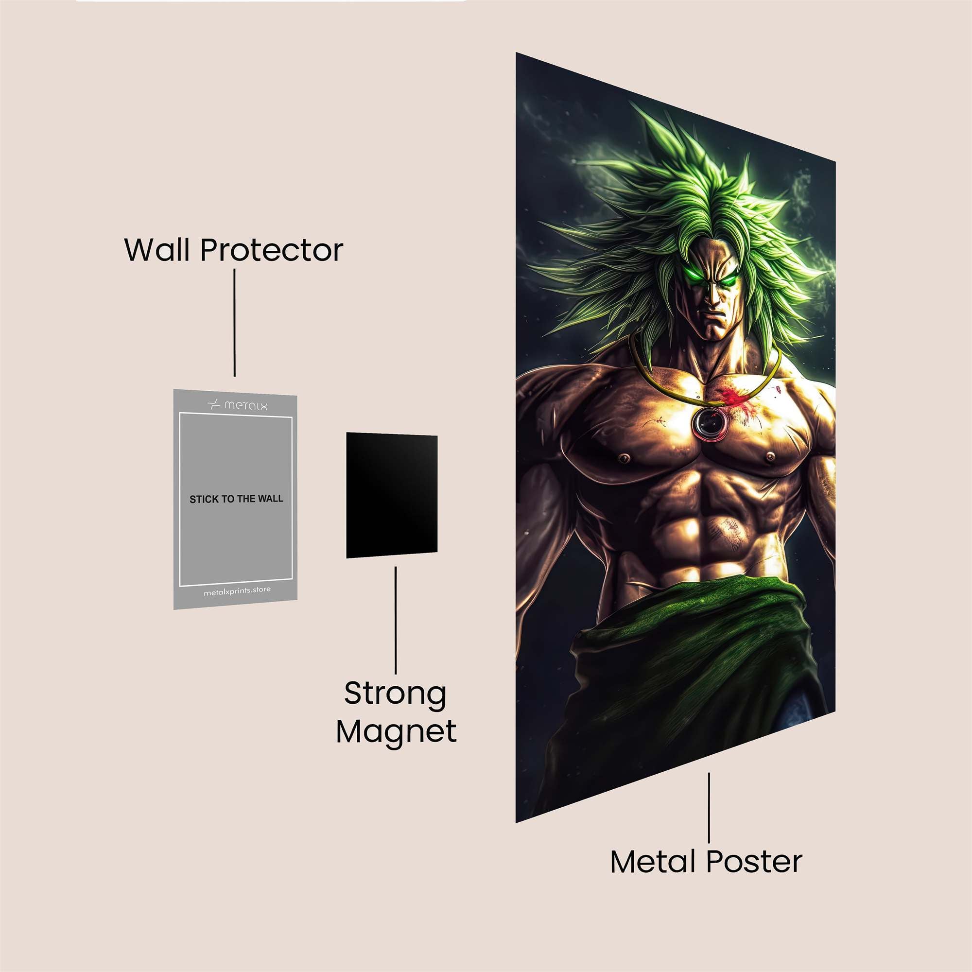 Broly Fierce Safe Wall Magnetic / M