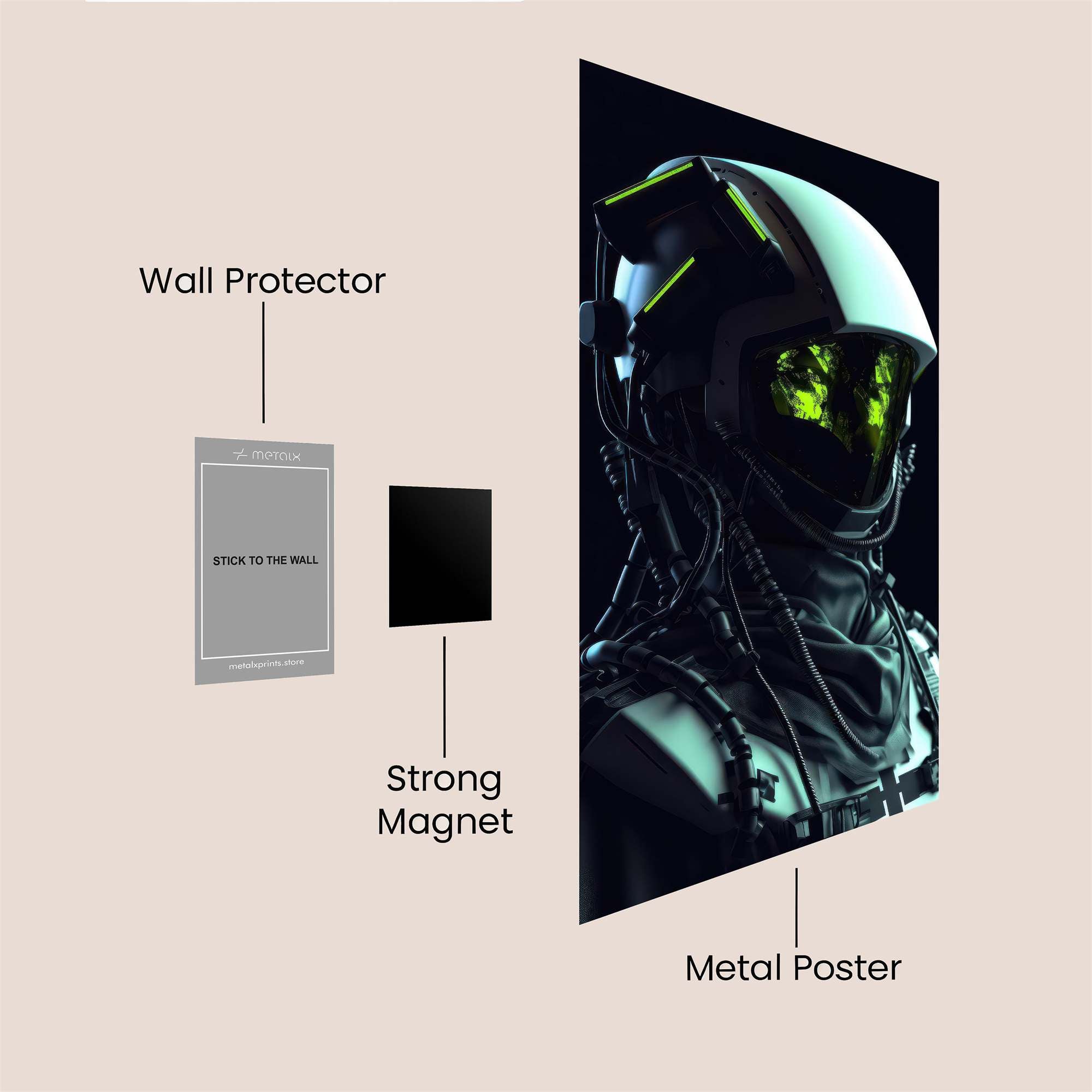 Cyber Nomad Safe Wall Magnetic / M