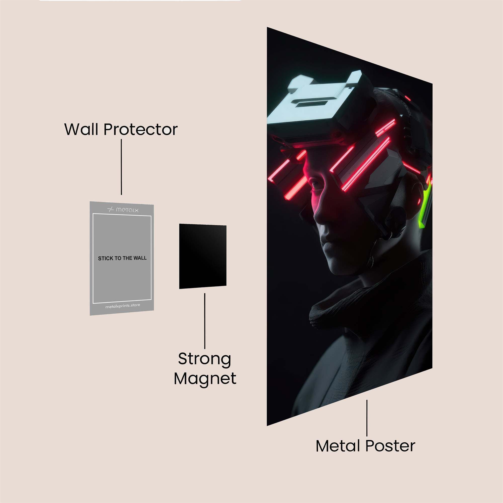 Cyber Pulse Safe Wall Magnetic / M