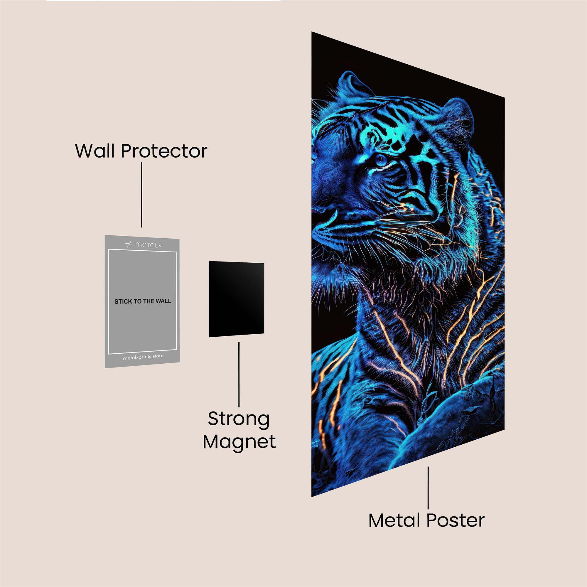 Tiger Radiance Safe Wall Magnetic / M