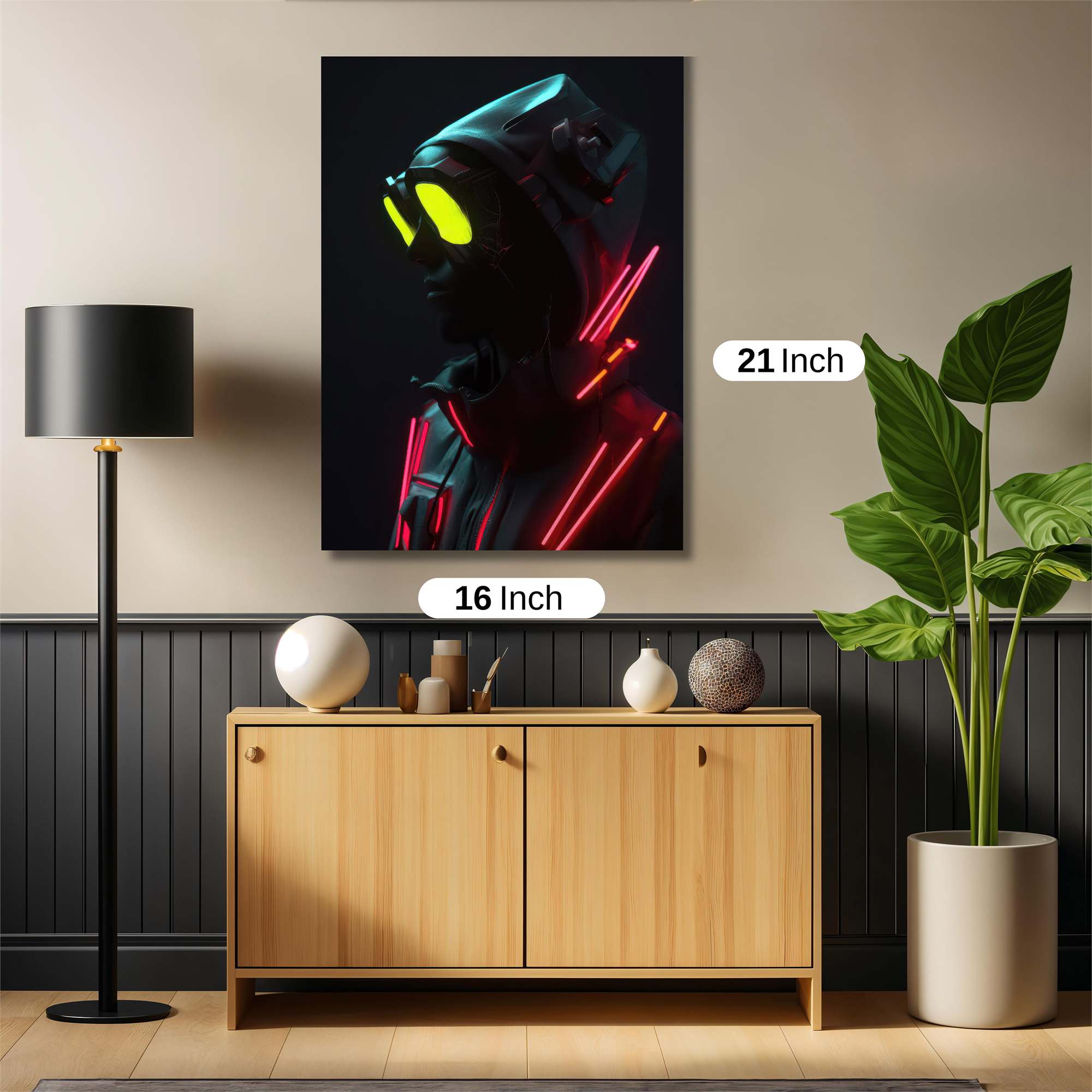 Cyberpunk Glow Safe Wall Magnetic / M