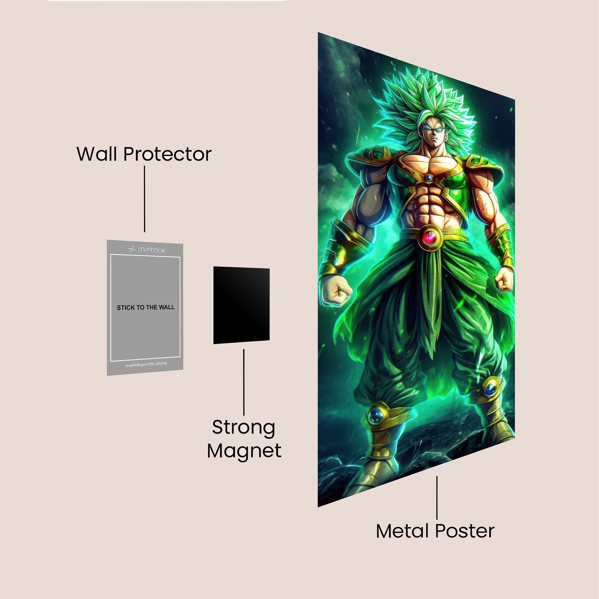 Broly Radiant Safe Wall Magnetic / M
