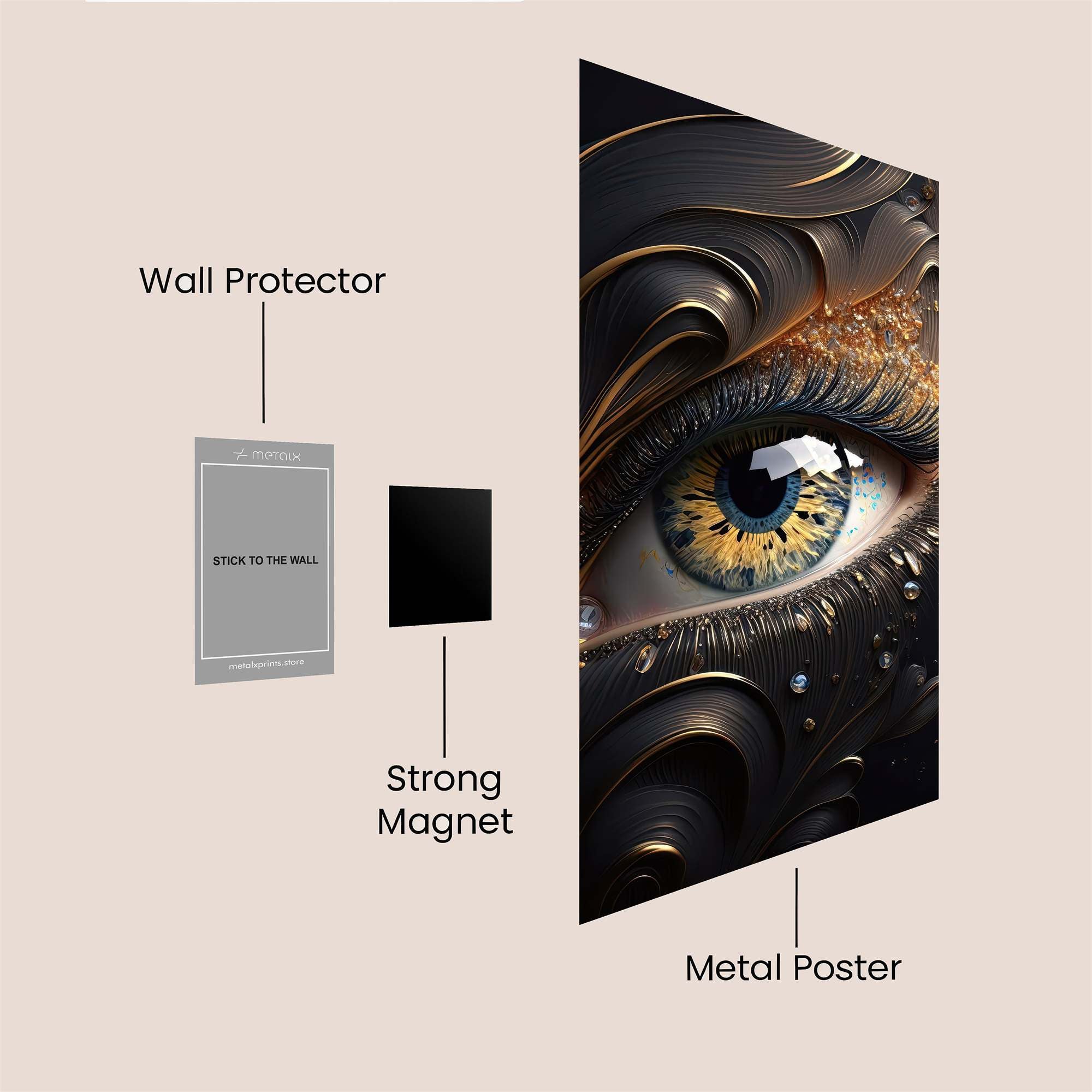 Golden Enigma Safe Wall Magnetic / M