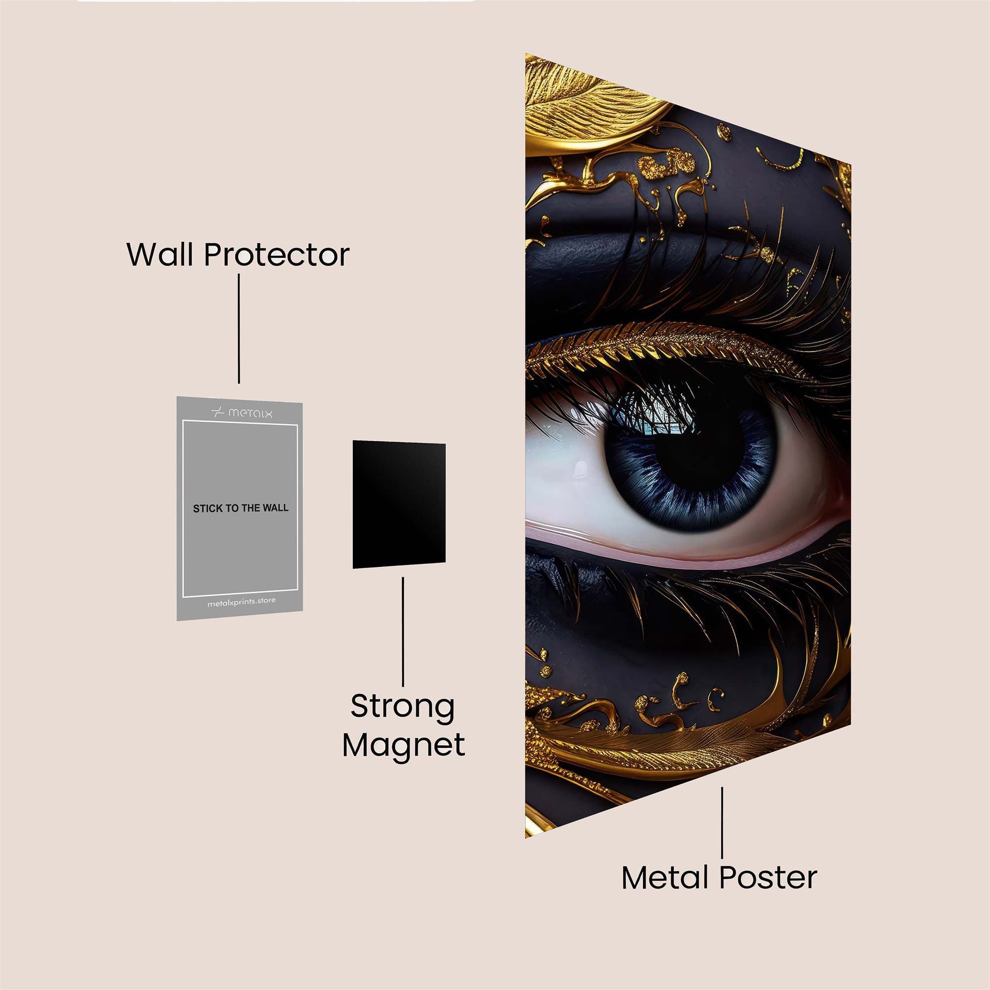 Golden Enigma Safe Wall Magnetic / M
