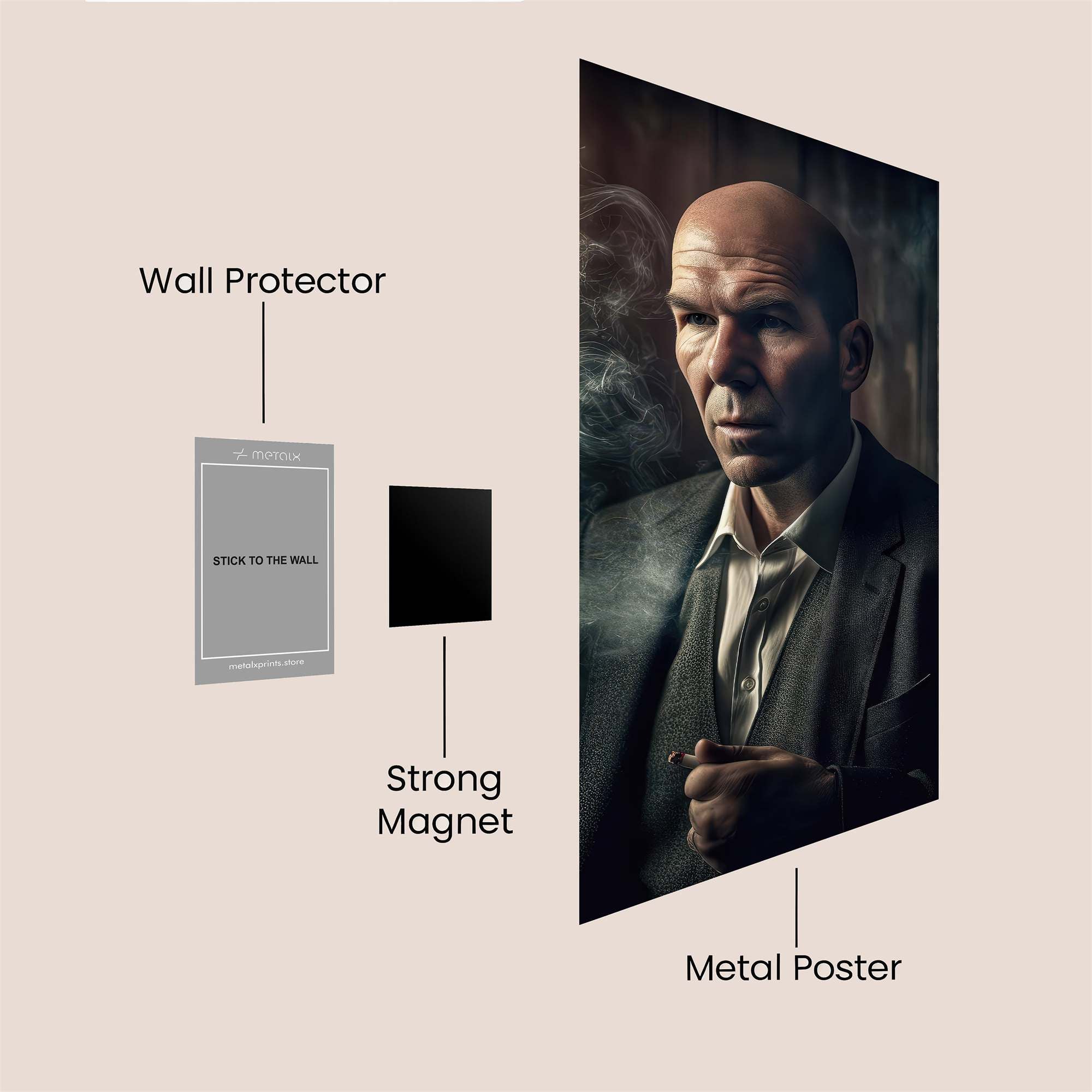 Bald Enigma Safe Wall Magnetic / M