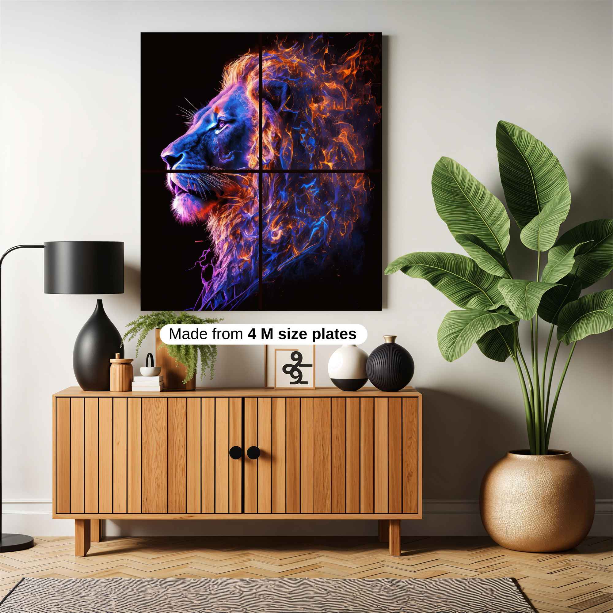 Lion Blaze Safe Wall Magnetic / M