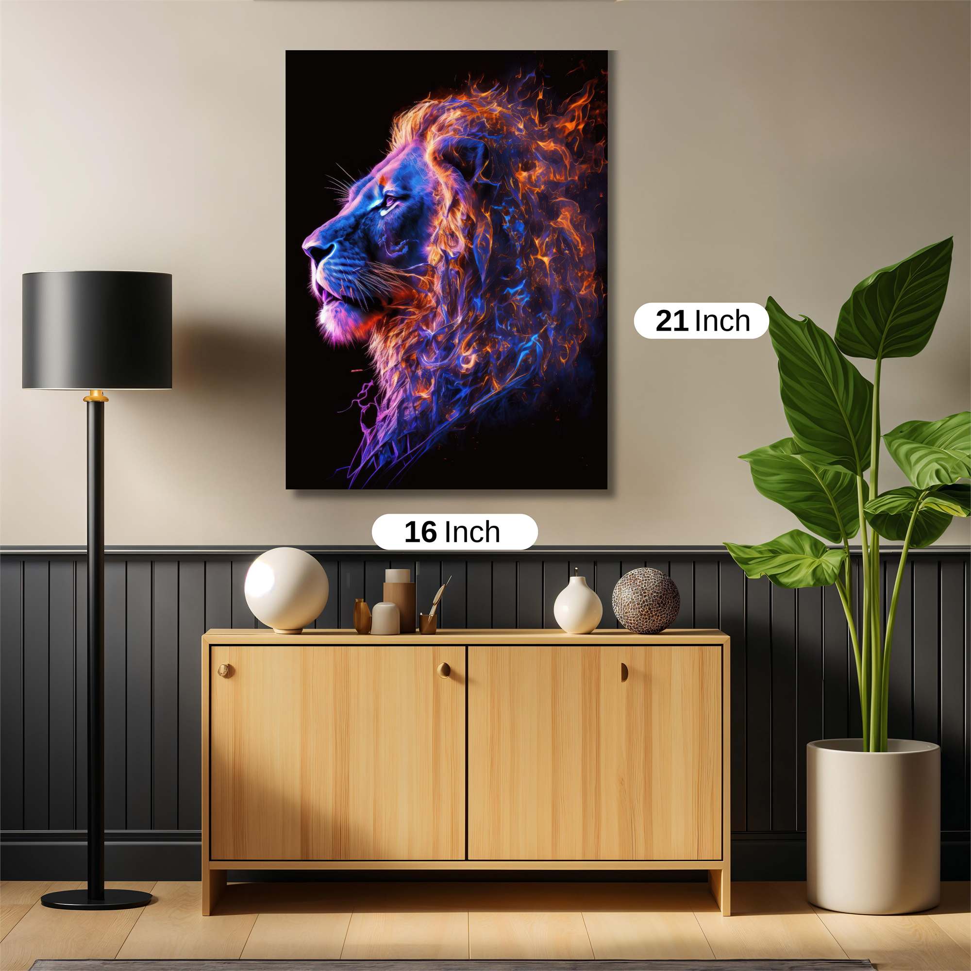 Lion Blaze Safe Wall Magnetic / M