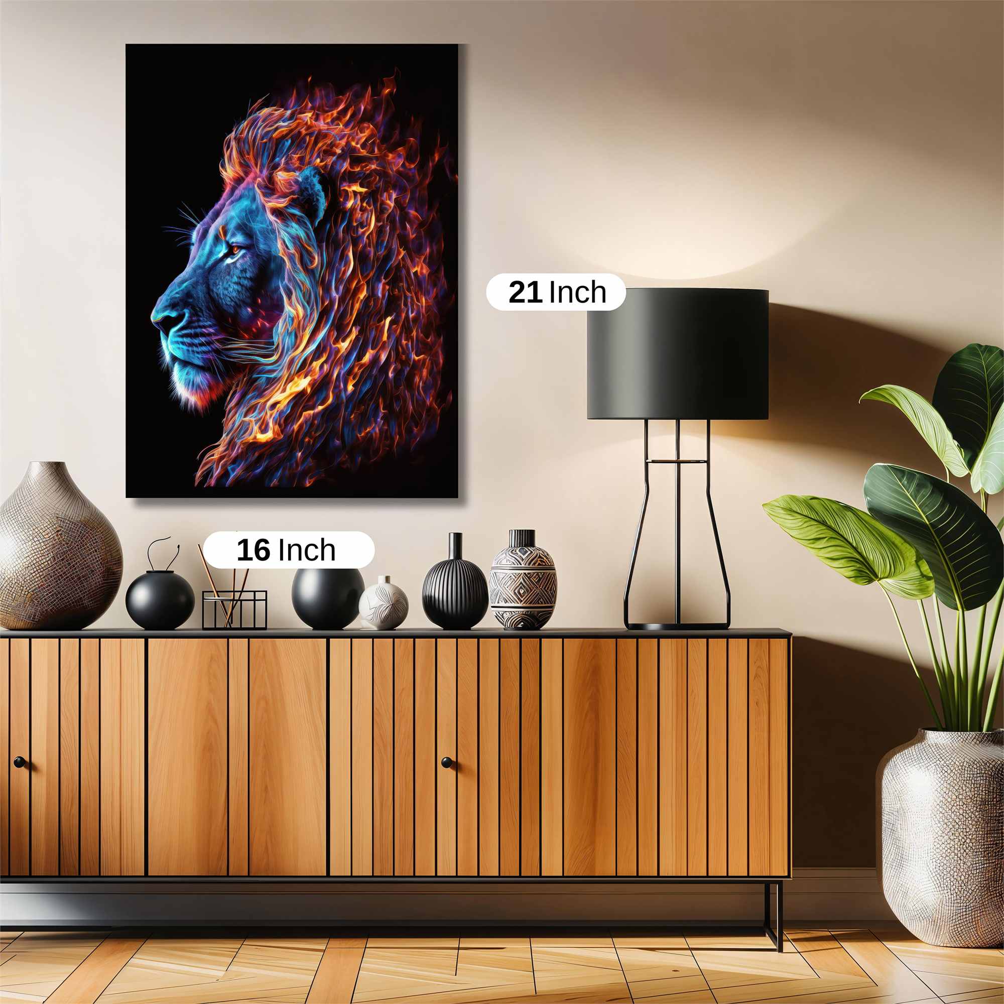 Lion Blaze Safe Wall Magnetic / M