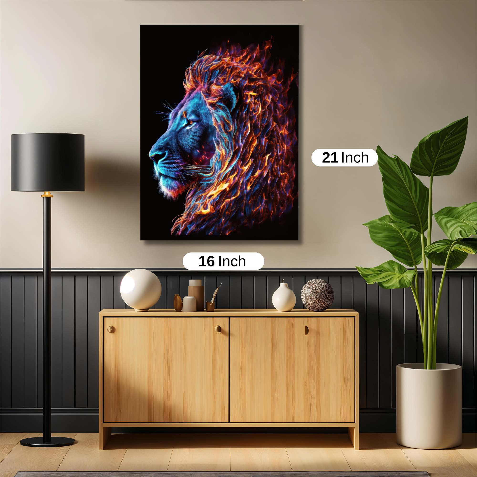 Lion Blaze Safe Wall Magnetic / M