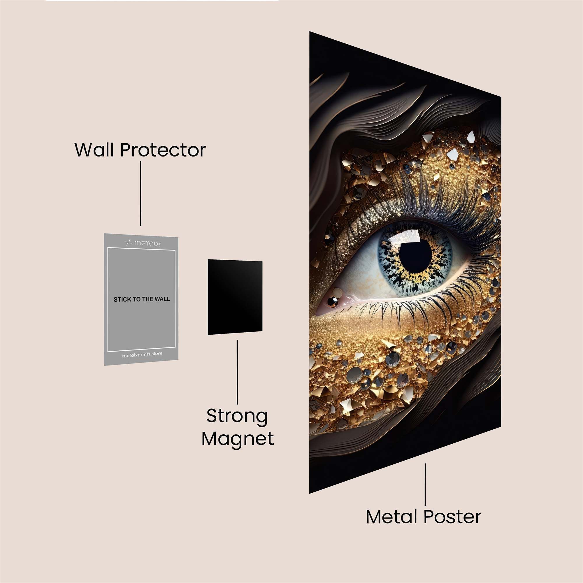 Gaze Enigma Safe Wall Magnetic / M