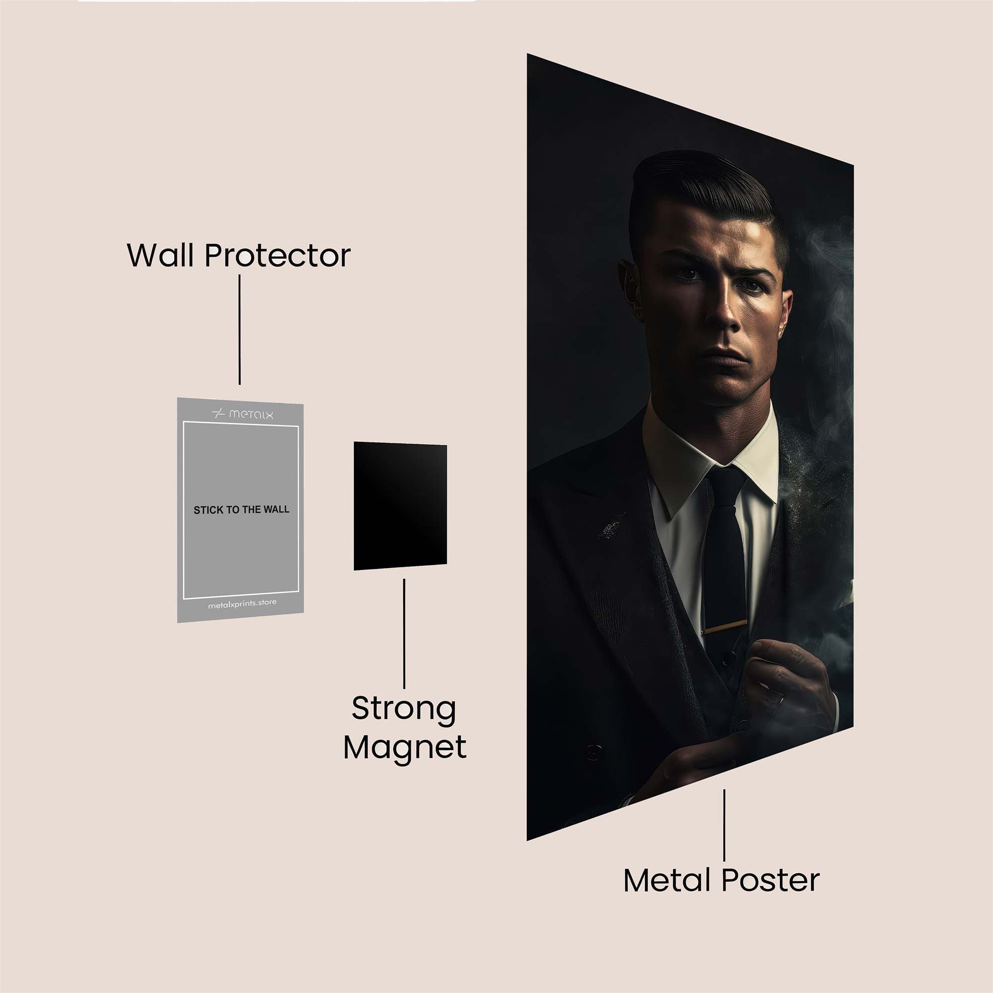 Ronaldo Enigmatic Safe Wall Magnetic / M