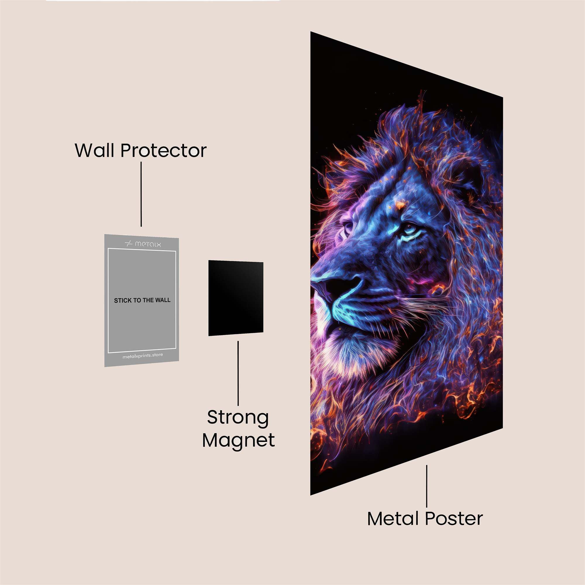 Lion Radiance Safe Wall Magnetic / M