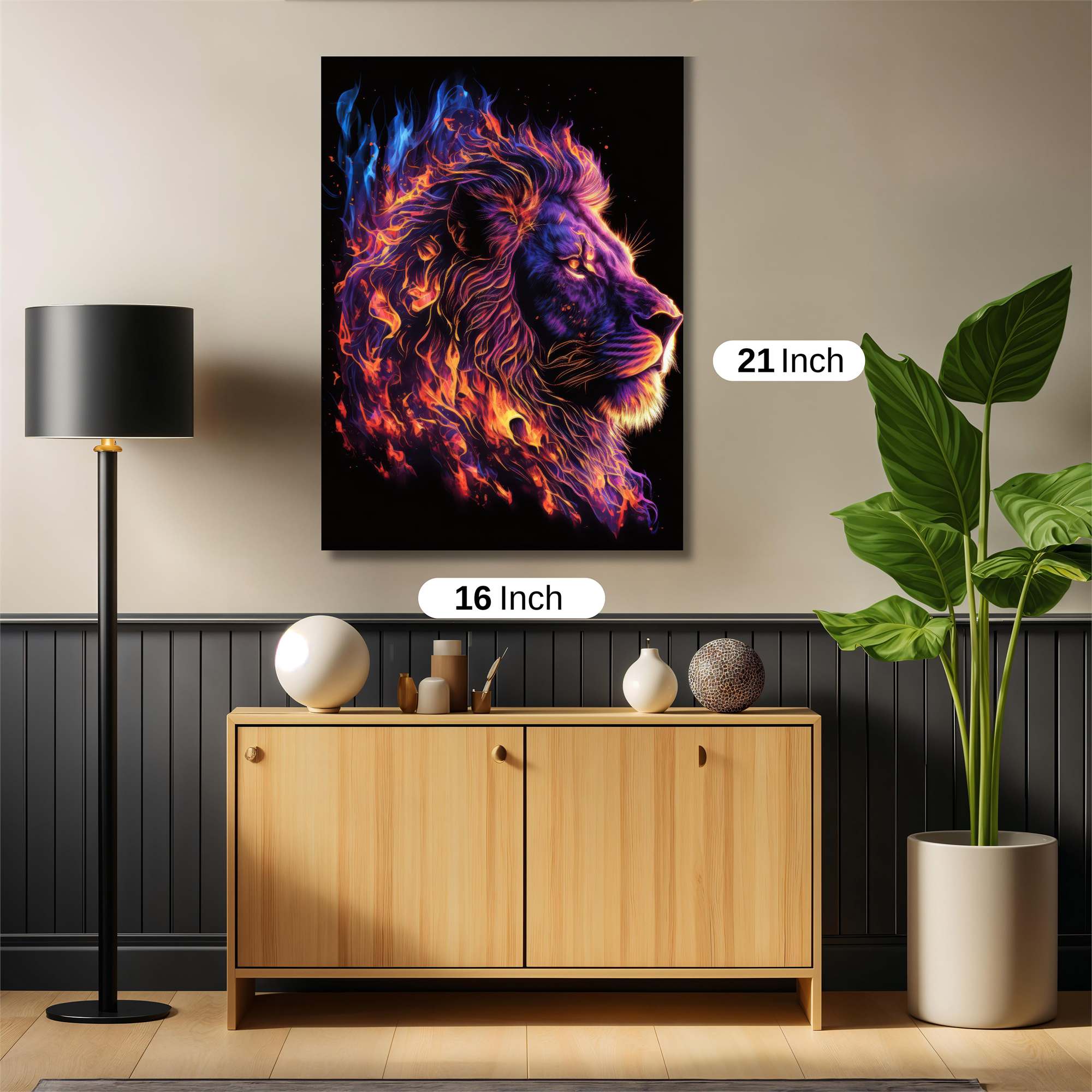 Lion Blaze Safe Wall Magnetic / M