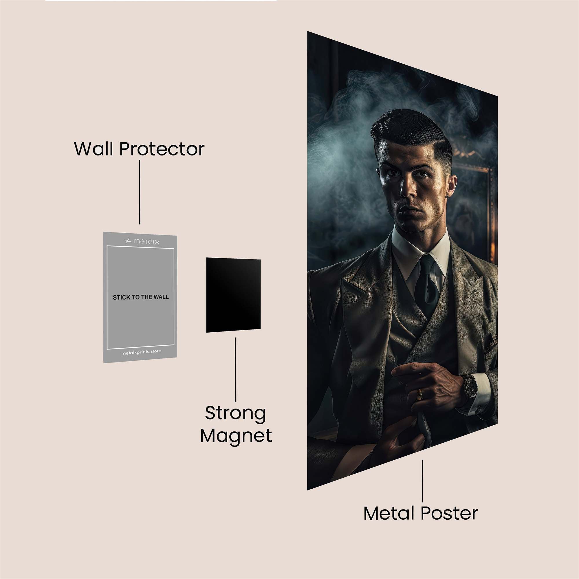 Ronaldo Mysterious Safe Wall Magnetic / M