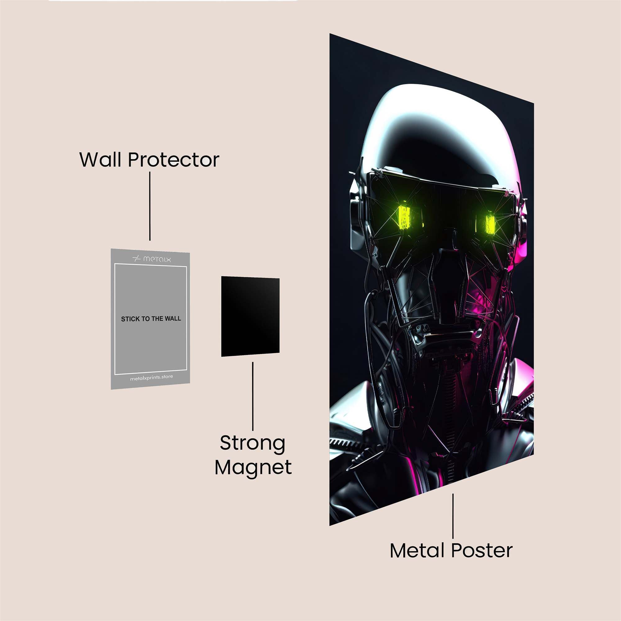 Robot Enigma Safe Wall Magnetic / M