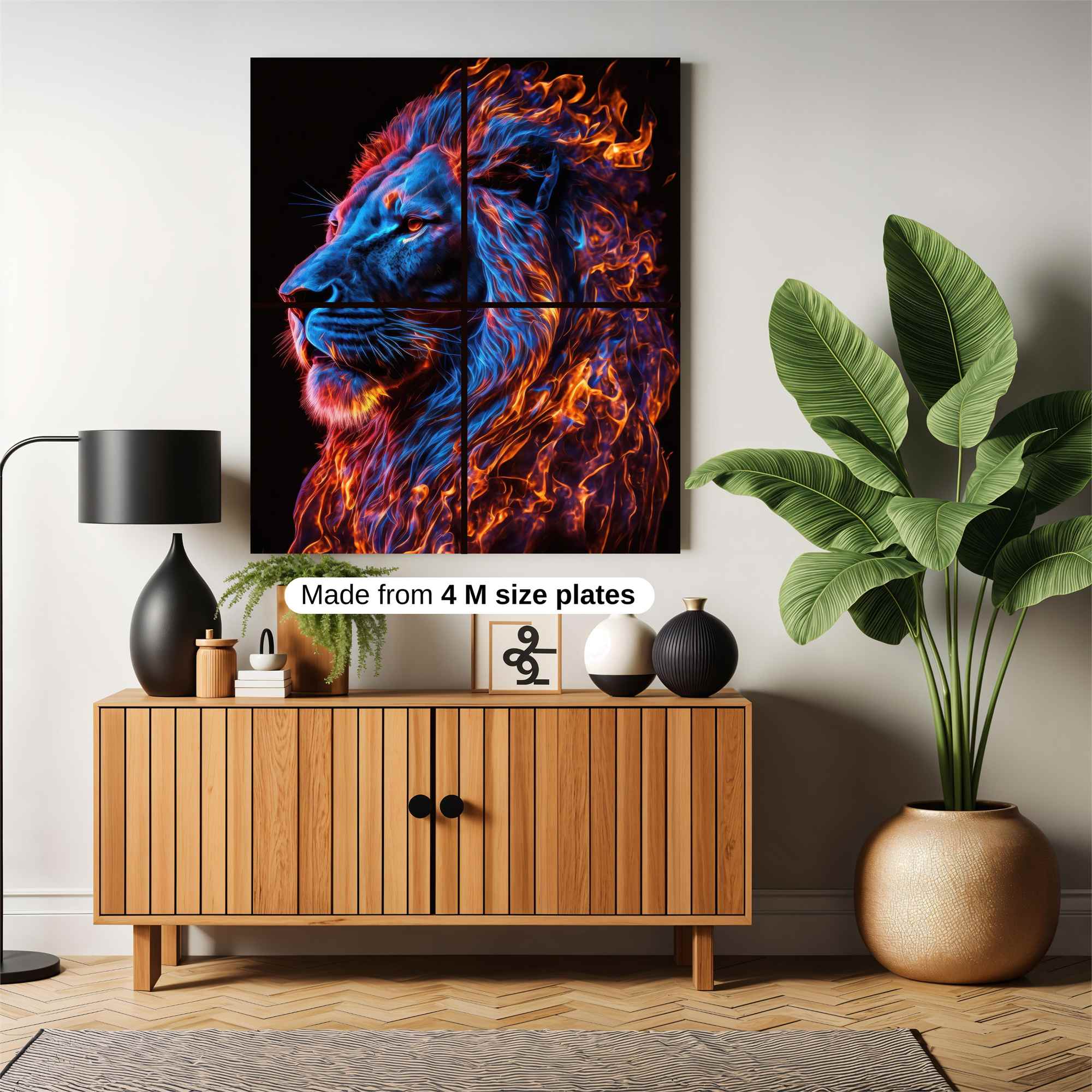 Lion Inferno Safe Wall Magnetic / M