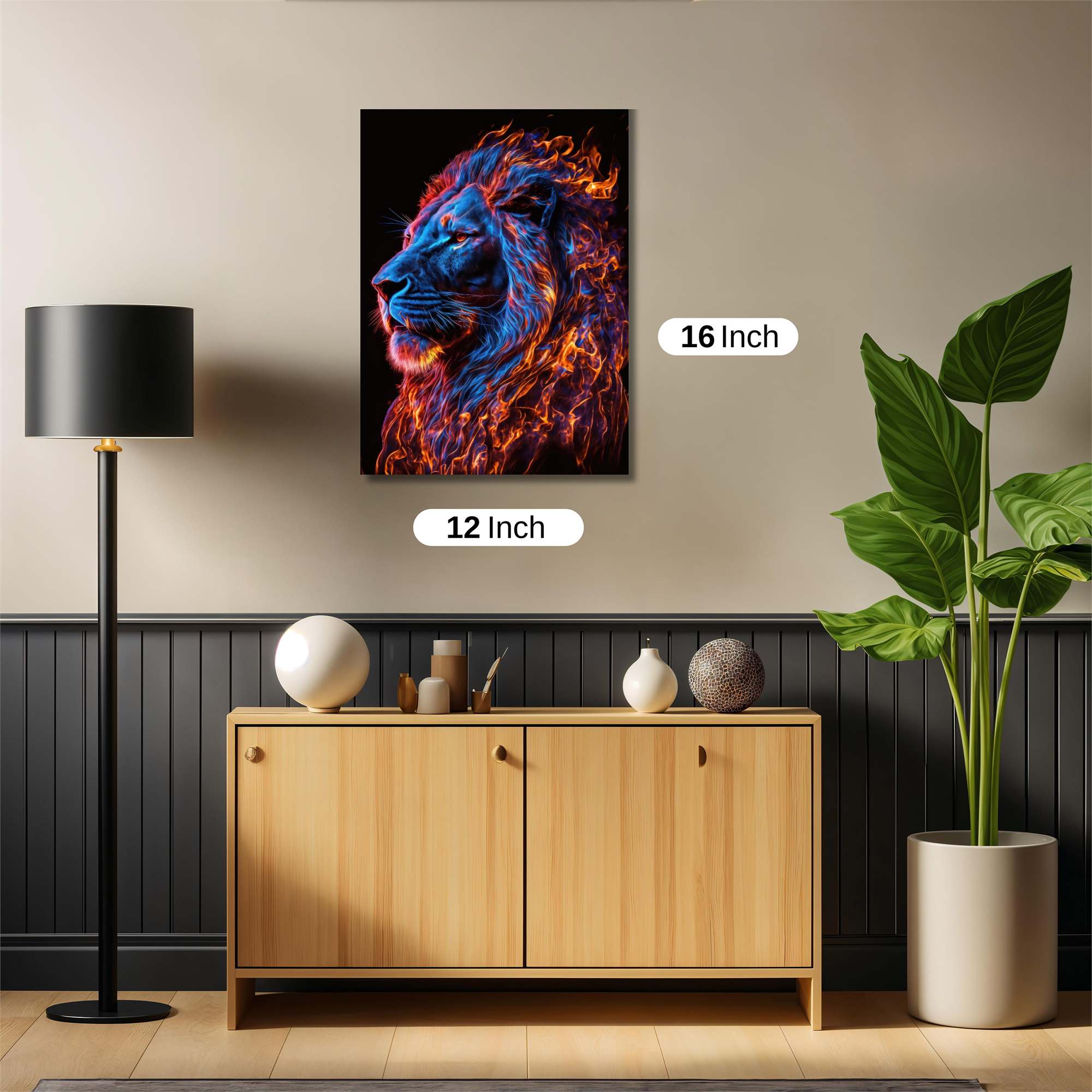 Lion Inferno Safe Wall Magnetic / M
