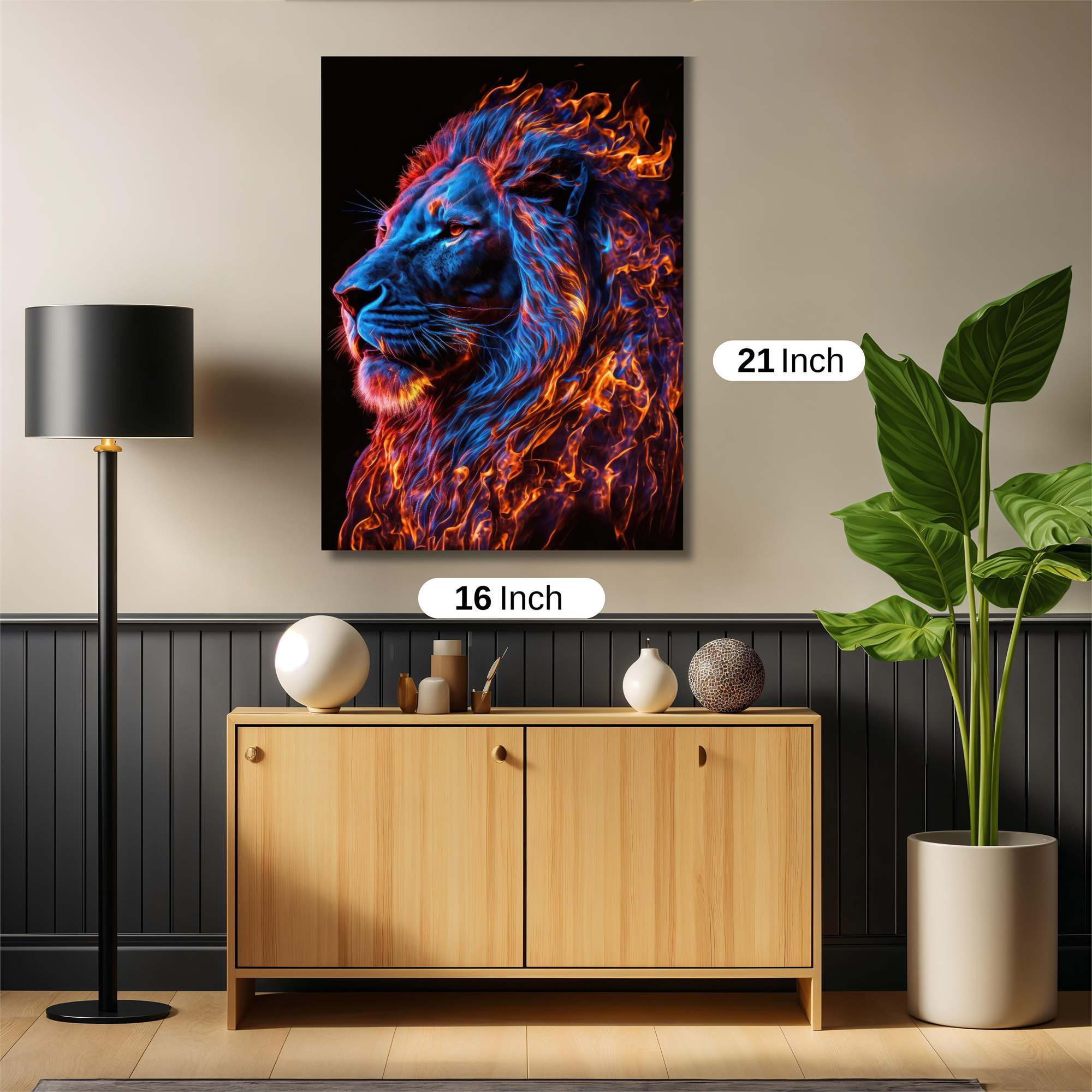 Lion Inferno Safe Wall Magnetic / M