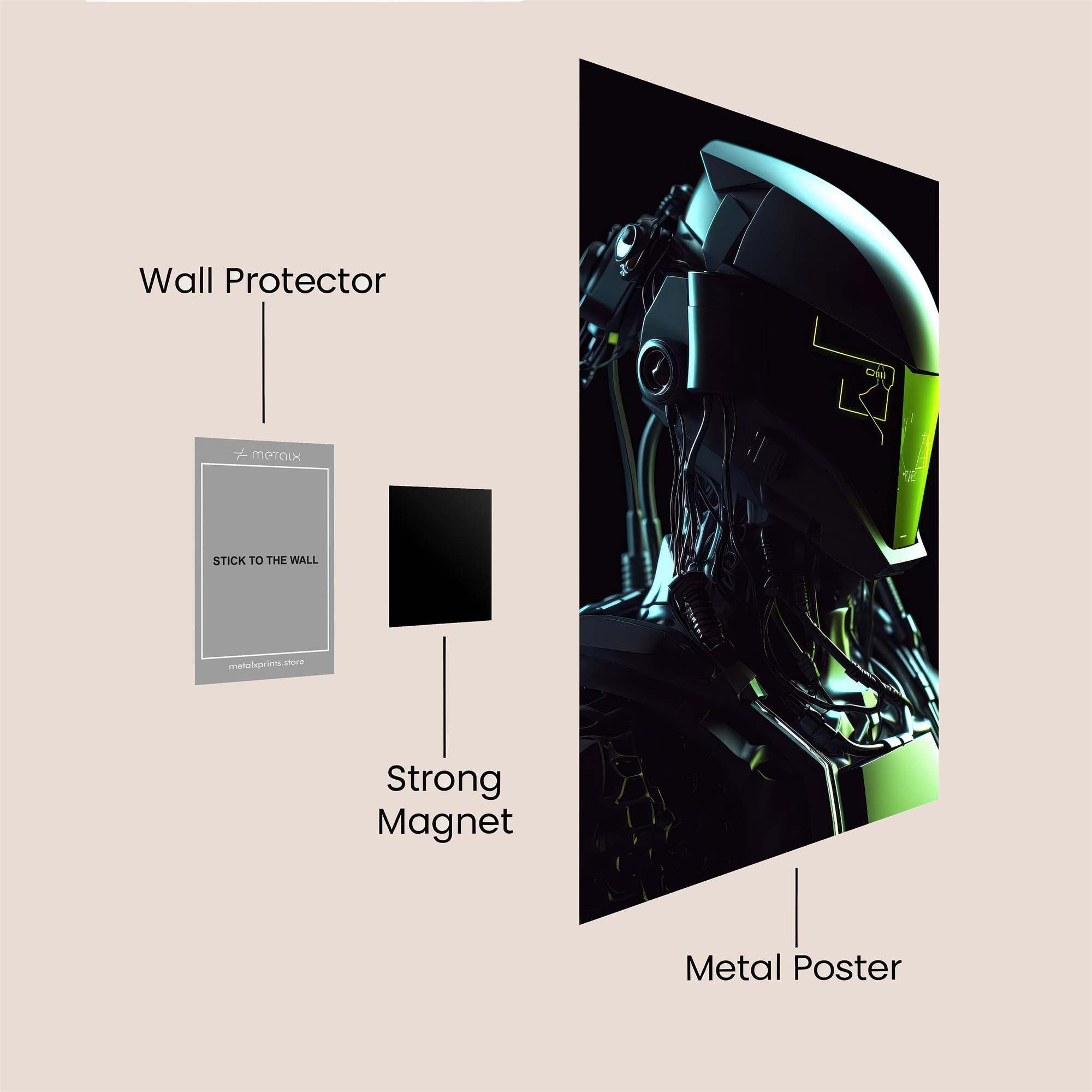 Robot Enigma Safe Wall Magnetic / M