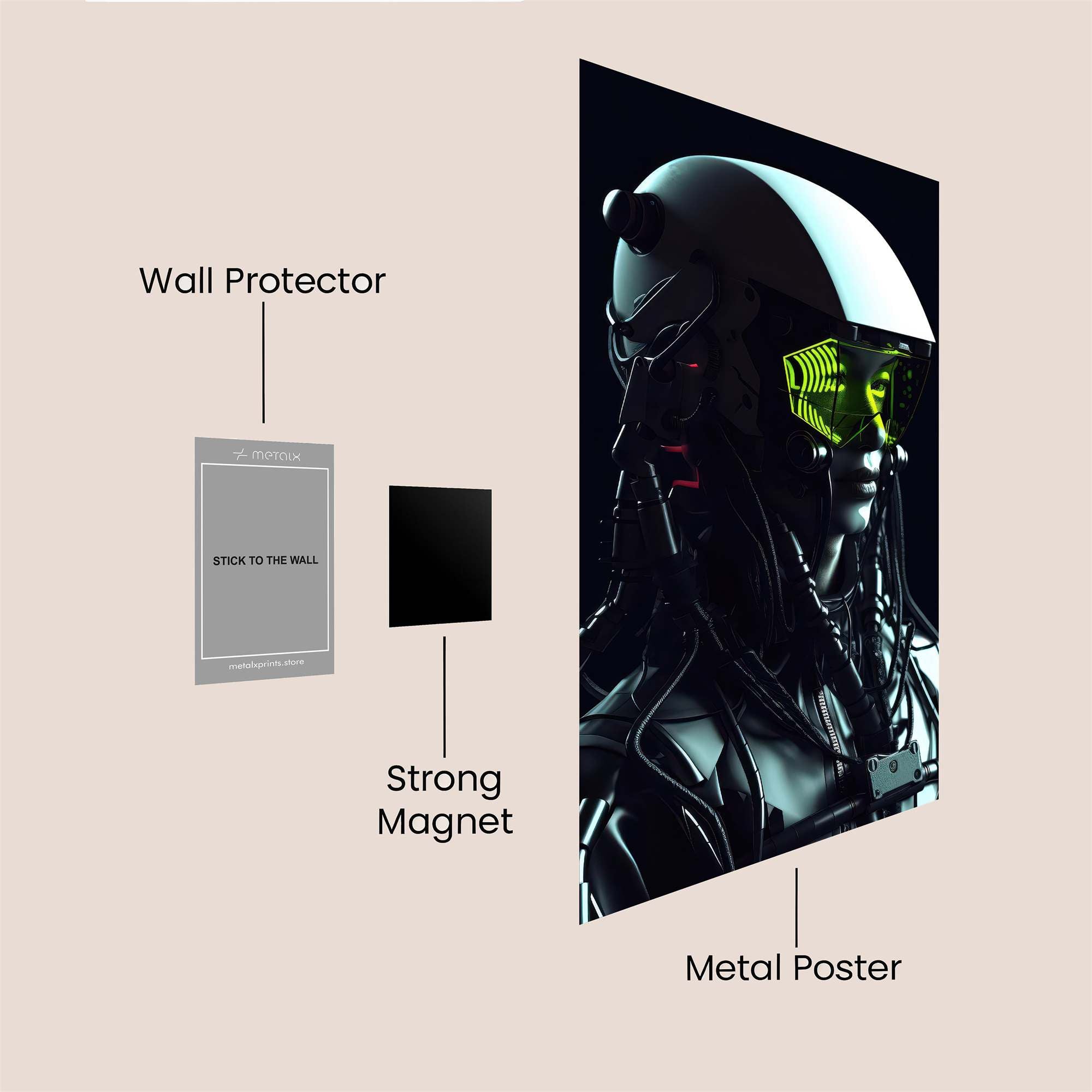 Cyber Enigma Safe Wall Magnetic / M