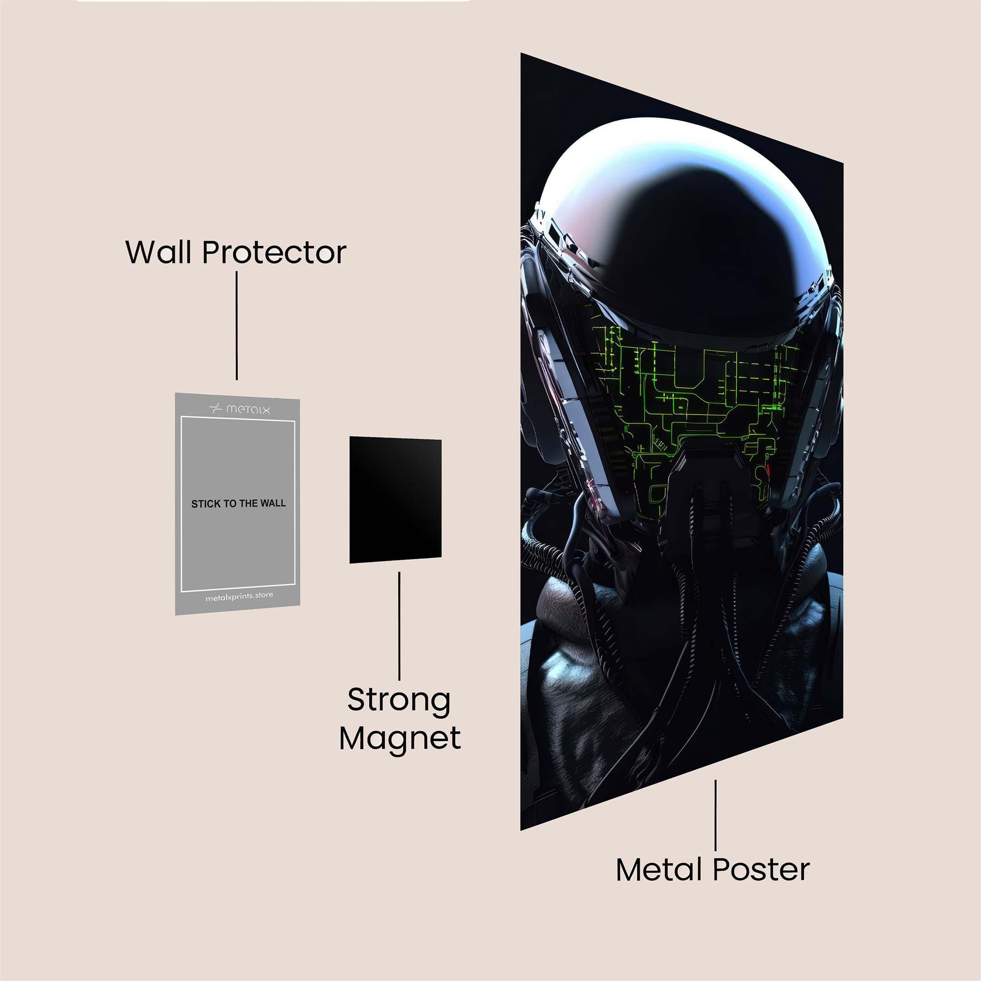 Robot Enigma Safe Wall Magnetic / M