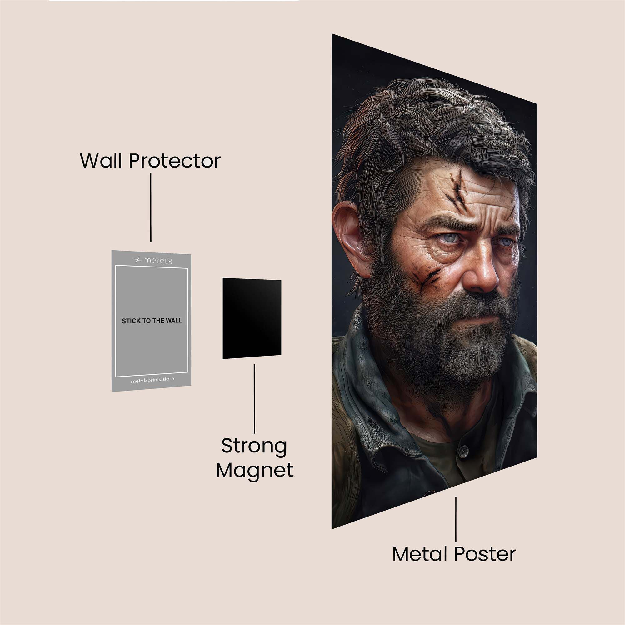 Joel Resilient Safe Wall Magnetic / M