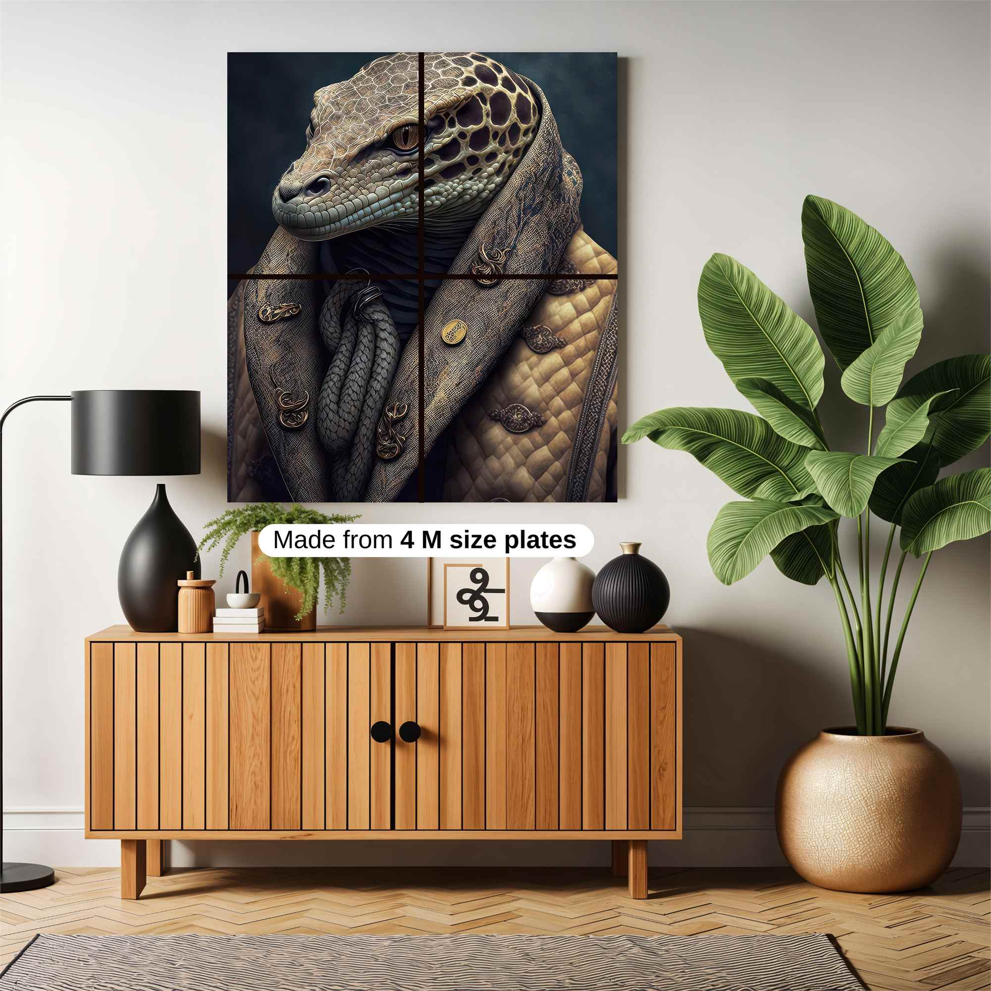 Lizard Elegance Safe Wall Magnetic / M