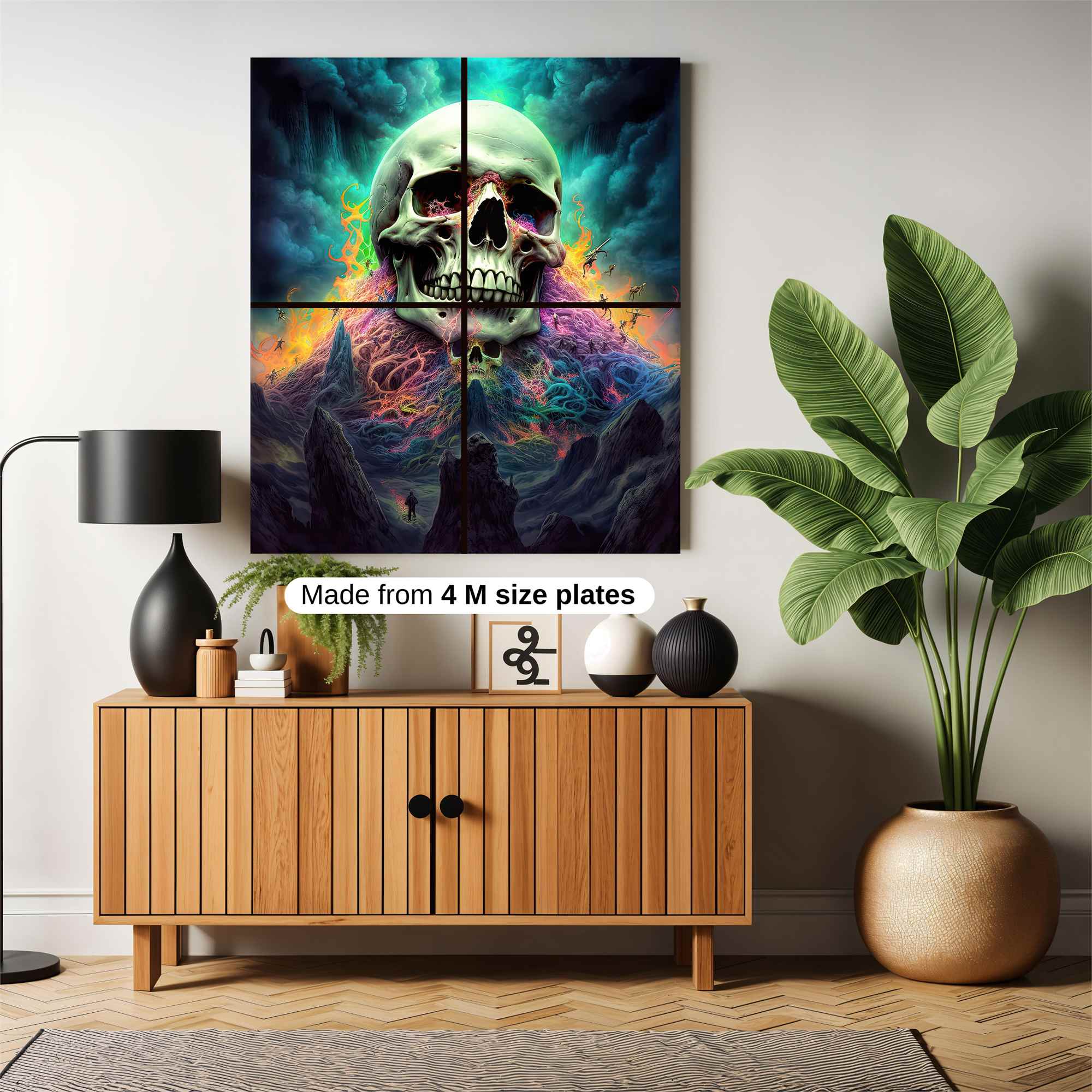 Skull Radiance Safe Wall Magnetic / M