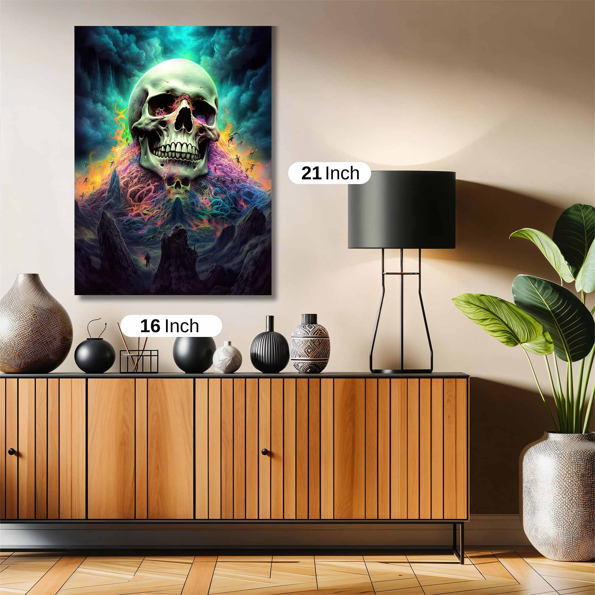 Skull Radiance Safe Wall Magnetic / M