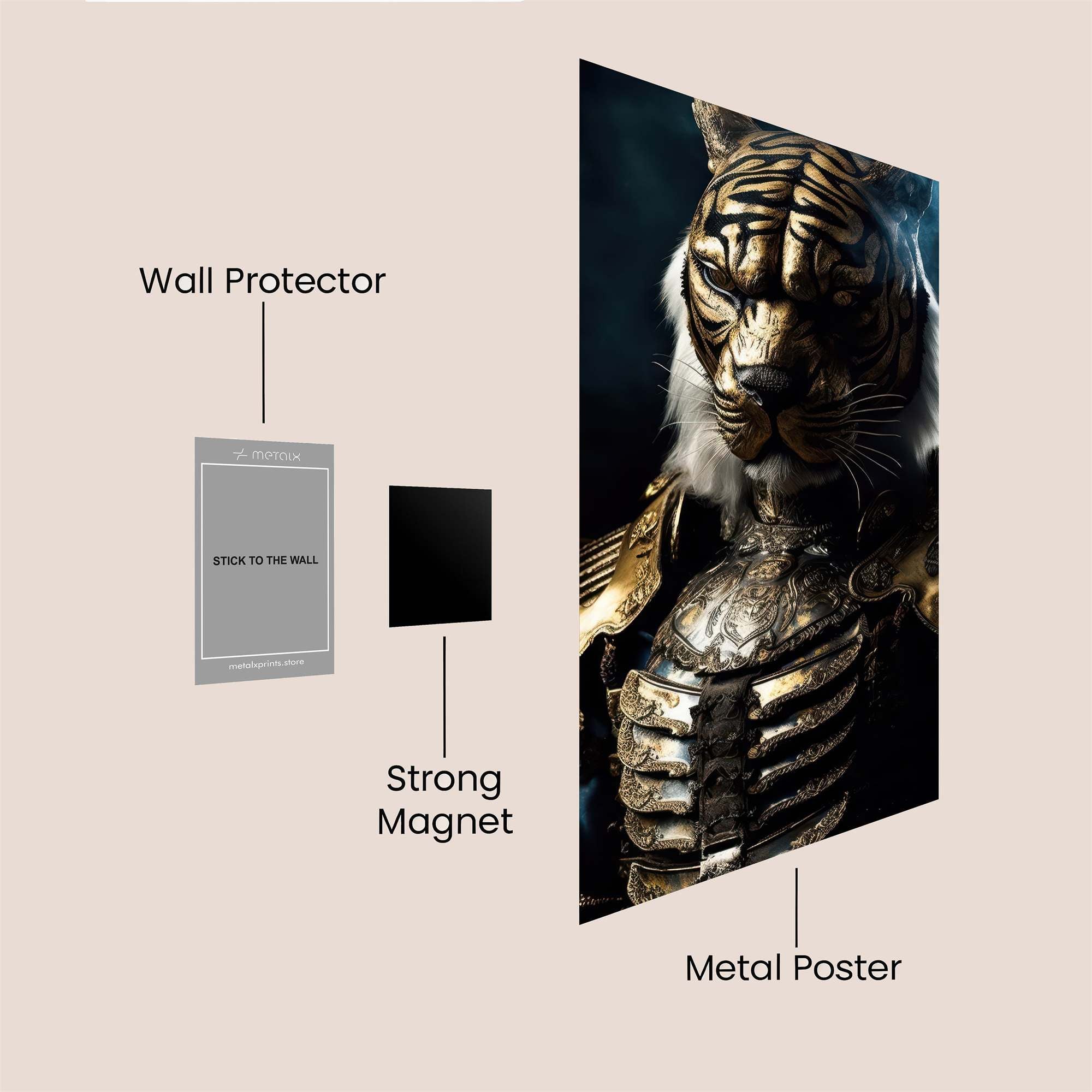 Tiger Majesty Safe Wall Magnetic / M
