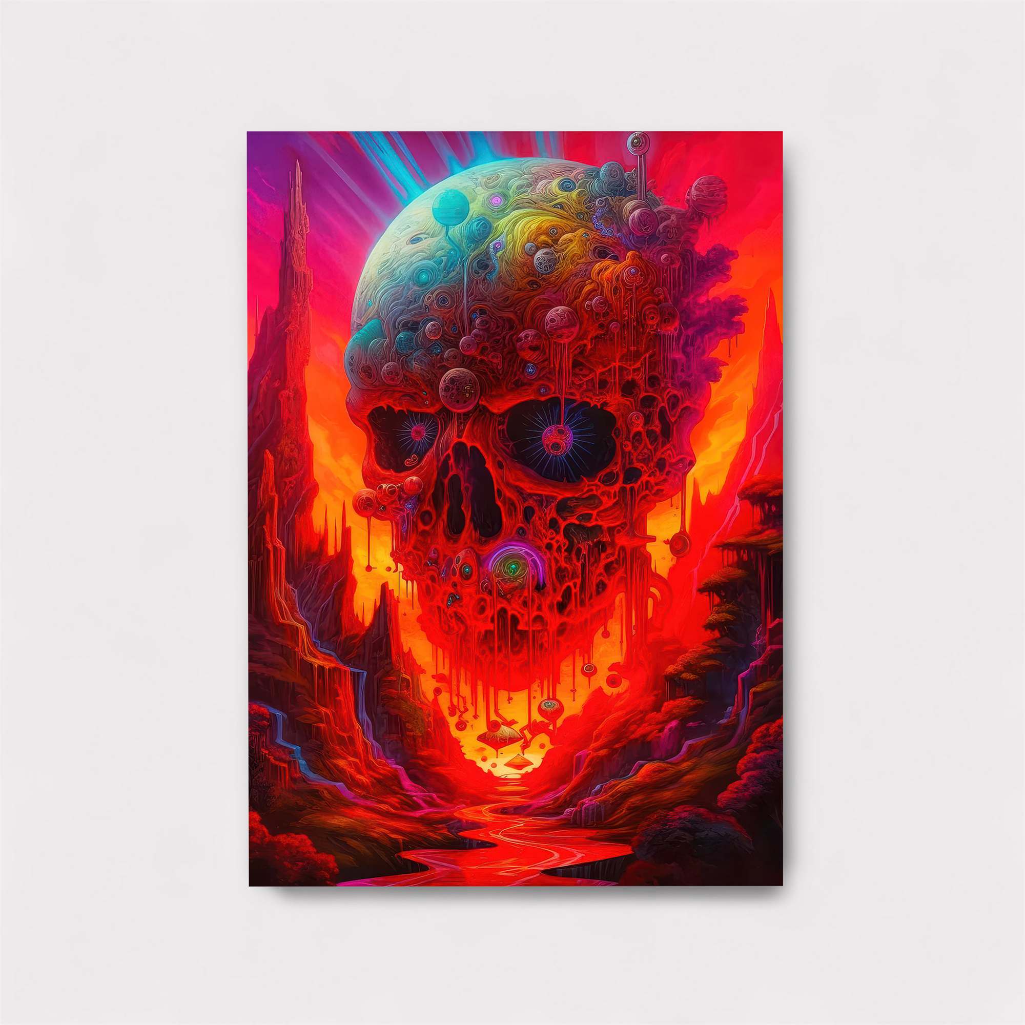 Skull Inferno Safe Wall Magnetic / M