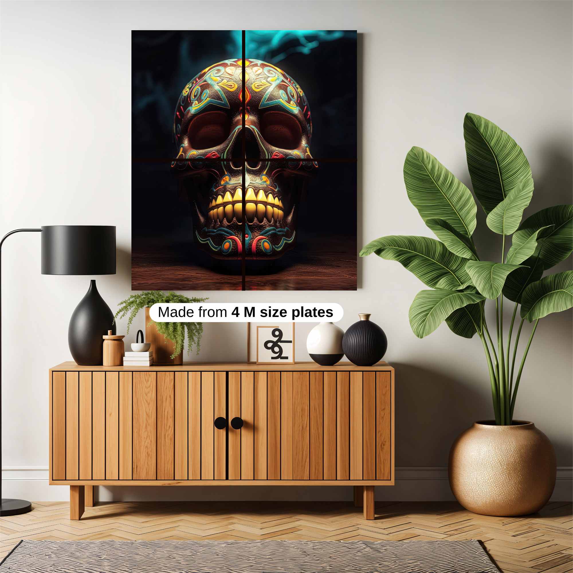 Skull Radiance Safe Wall Magnetic / M