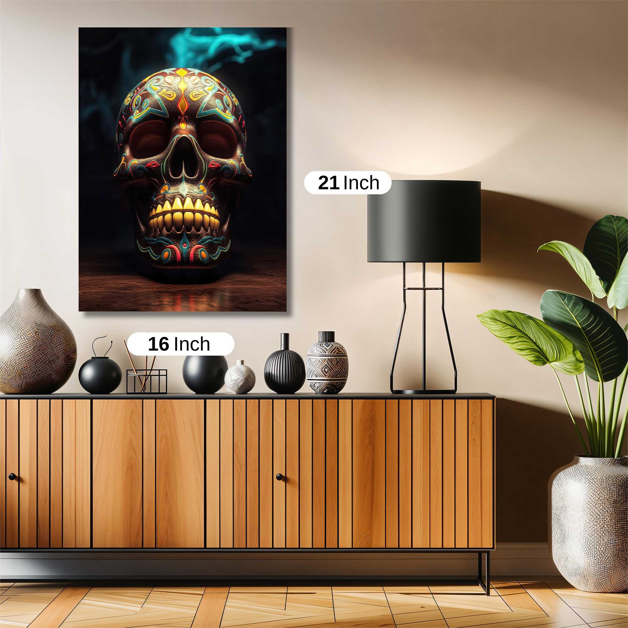 Skull Radiance Safe Wall Magnetic / M