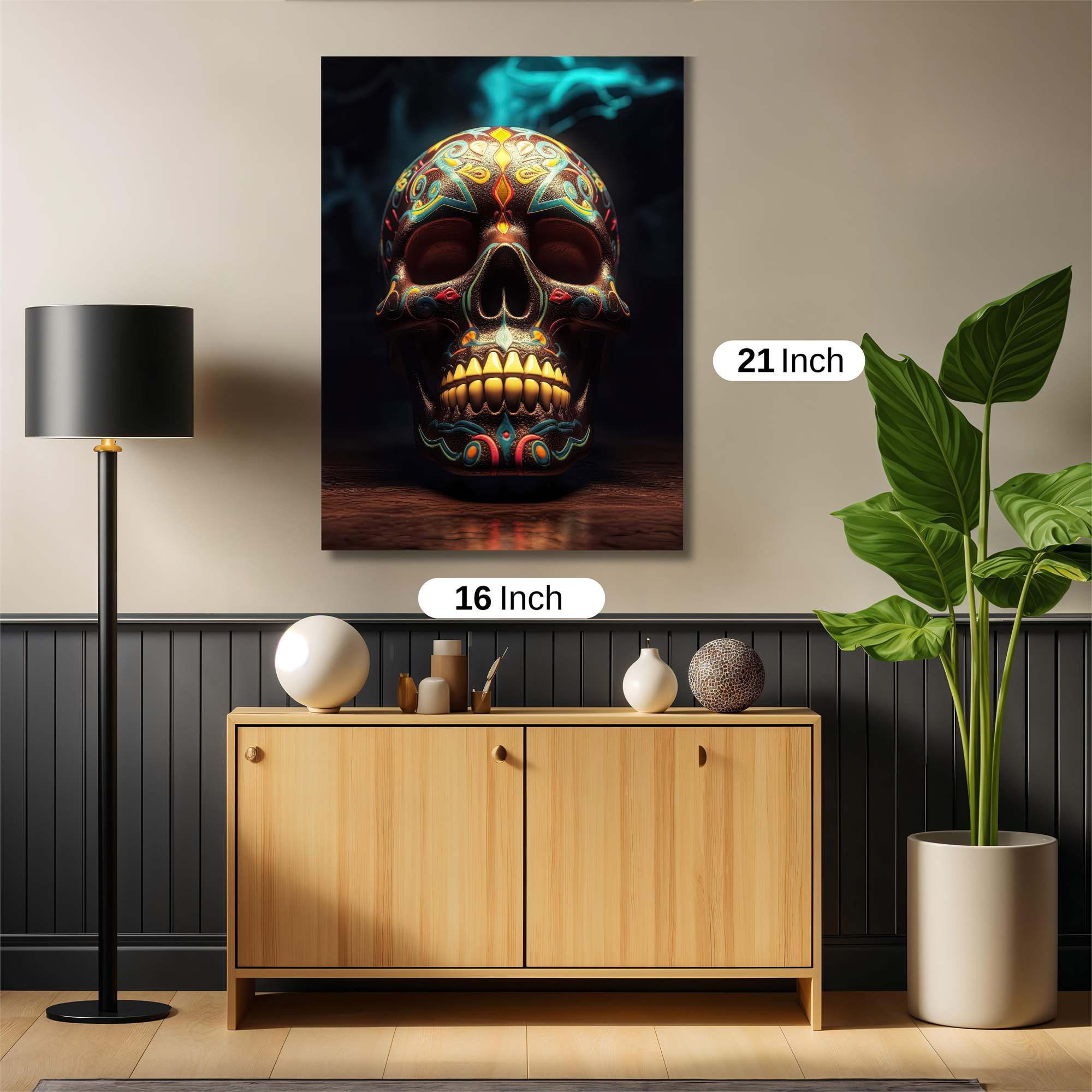 Skull Radiance Safe Wall Magnetic / M