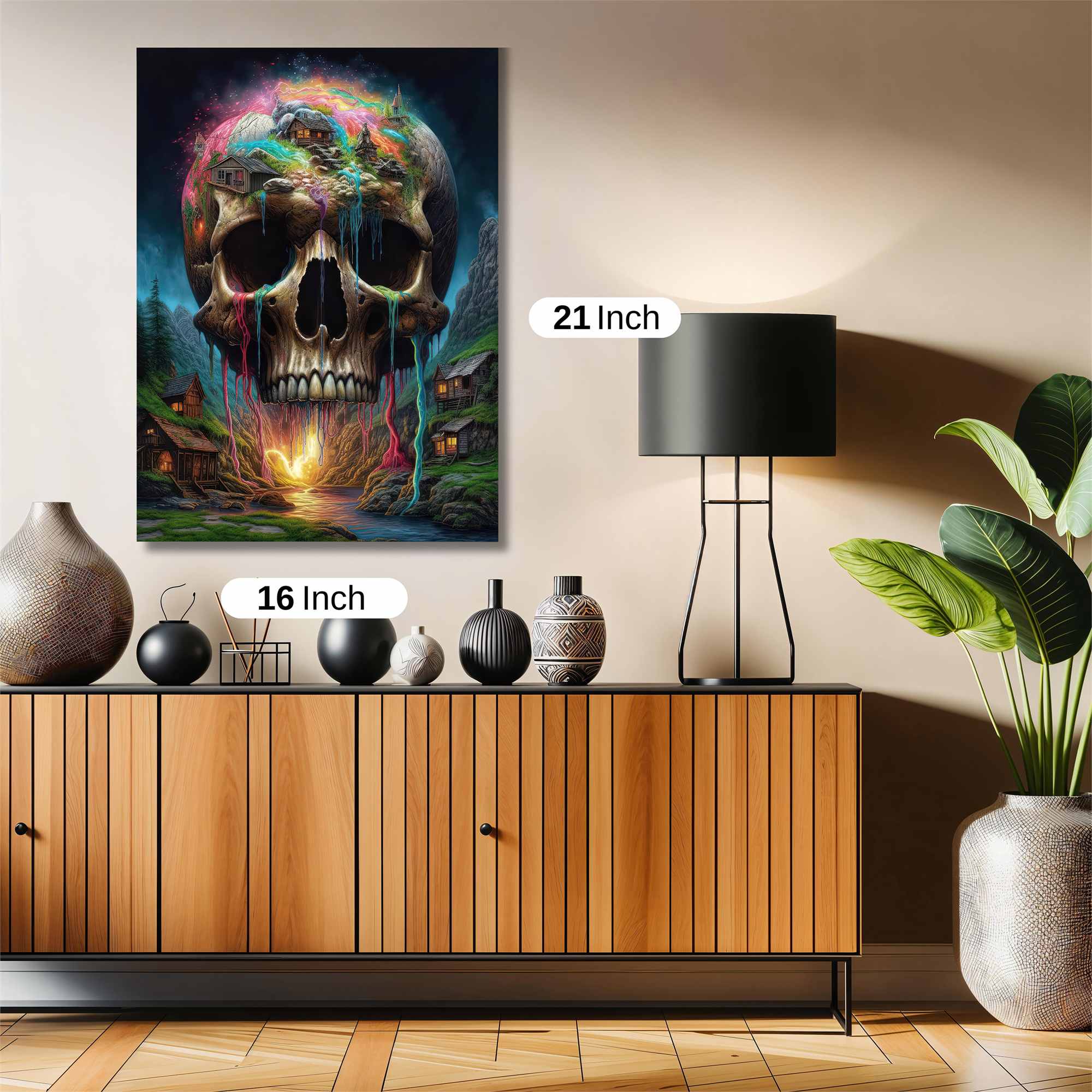 Skull Dreamscape Safe Wall Magnetic / M
