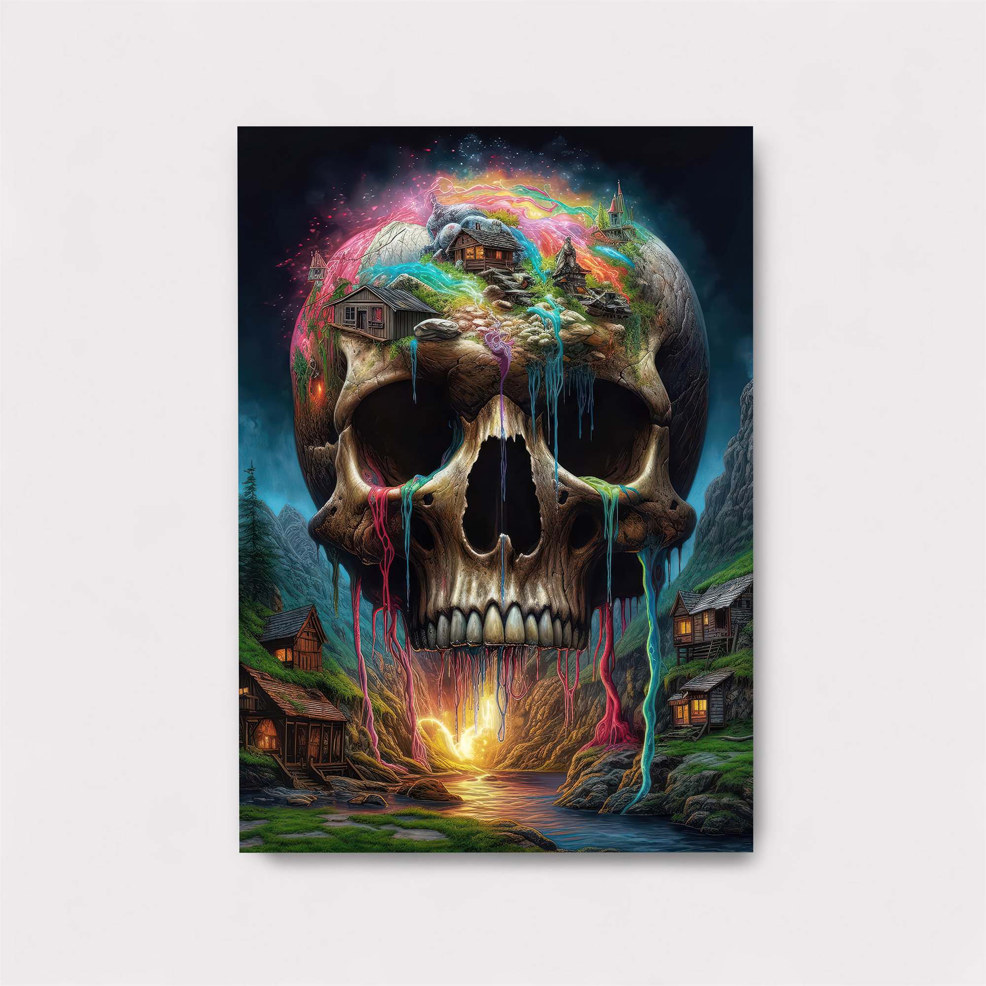 Skull Dreamscape Safe Wall Magnetic / M