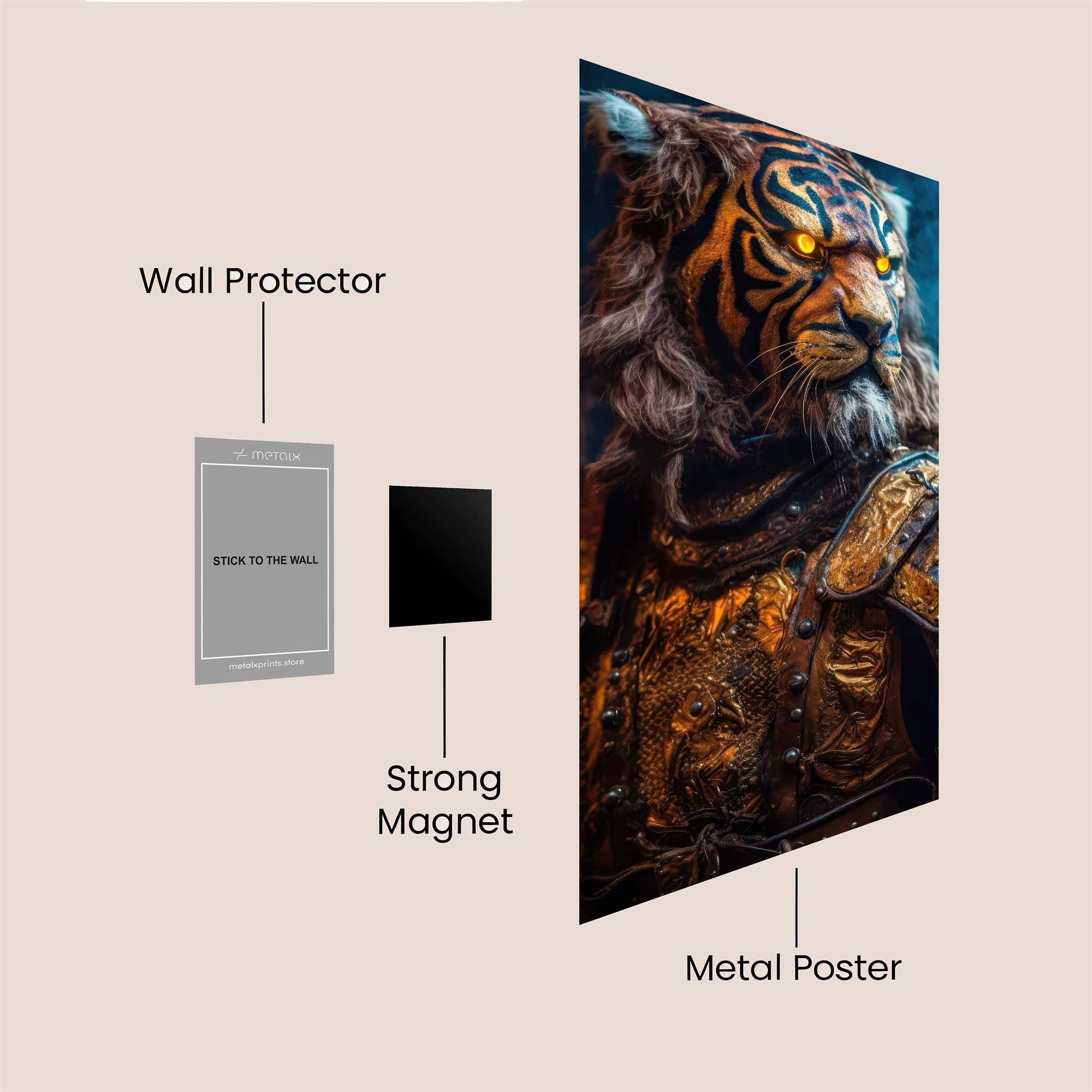 Tiger Majesty Safe Wall Magnetic / M