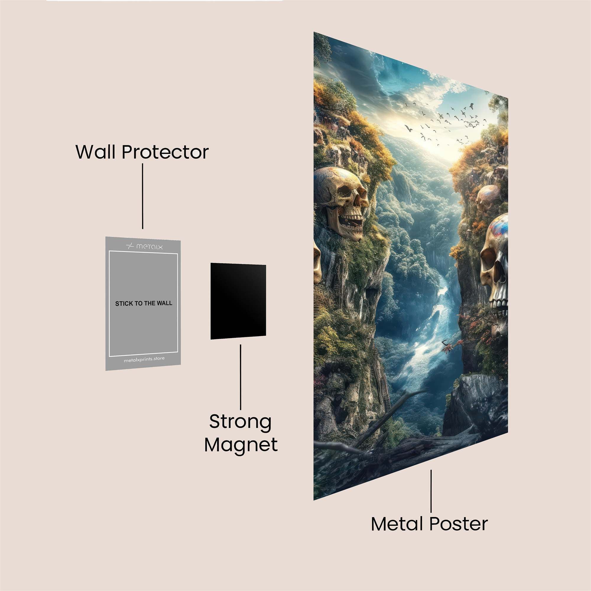 Skull Canyon Safe Wall Magnetic / M