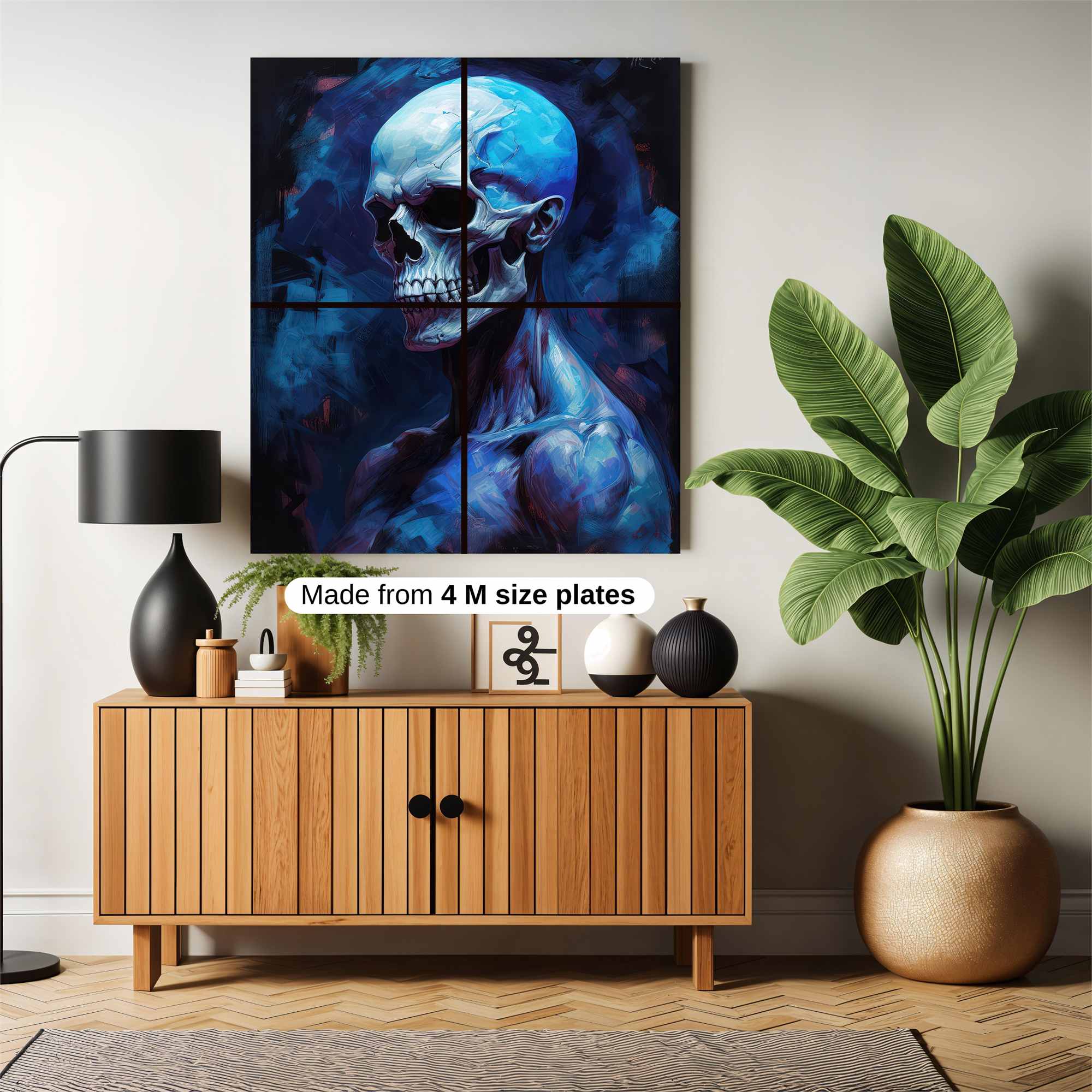 Skull Serenity Safe Wall Magnetic / M