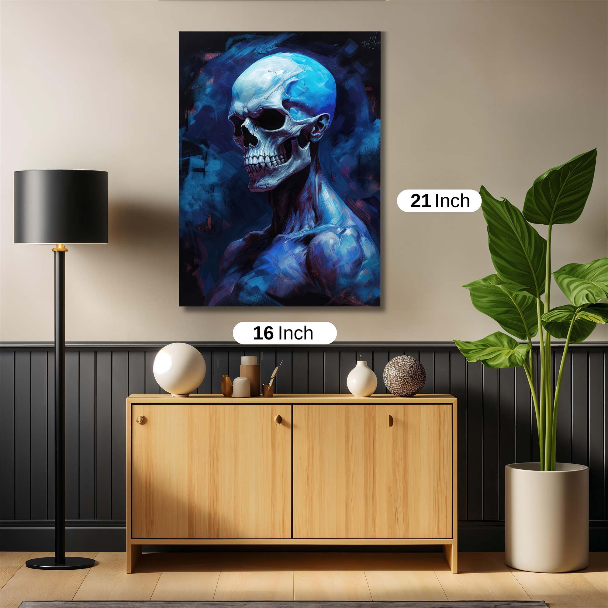 Skull Serenity Safe Wall Magnetic / M