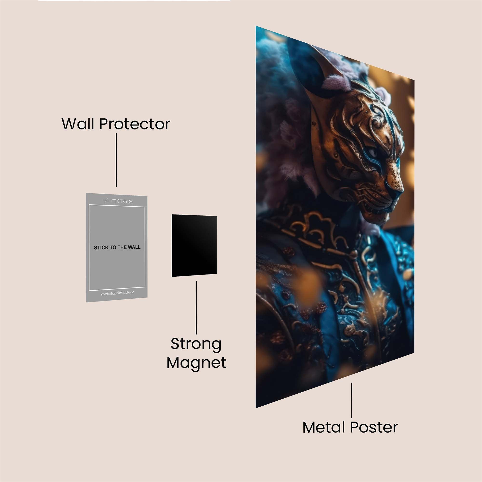 Tiger Enigma Safe Wall Magnetic / M