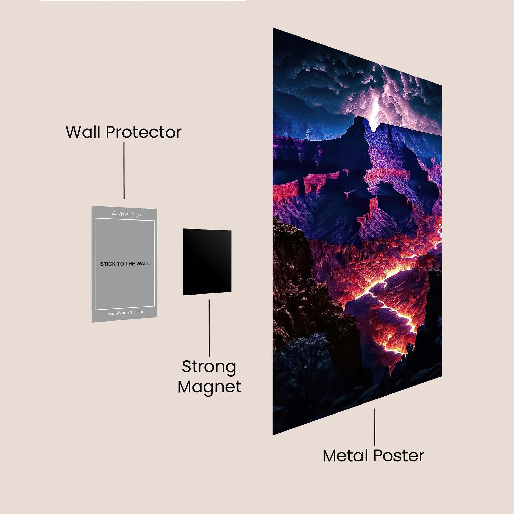 Canyon Inferno Safe Wall Magnetic / M