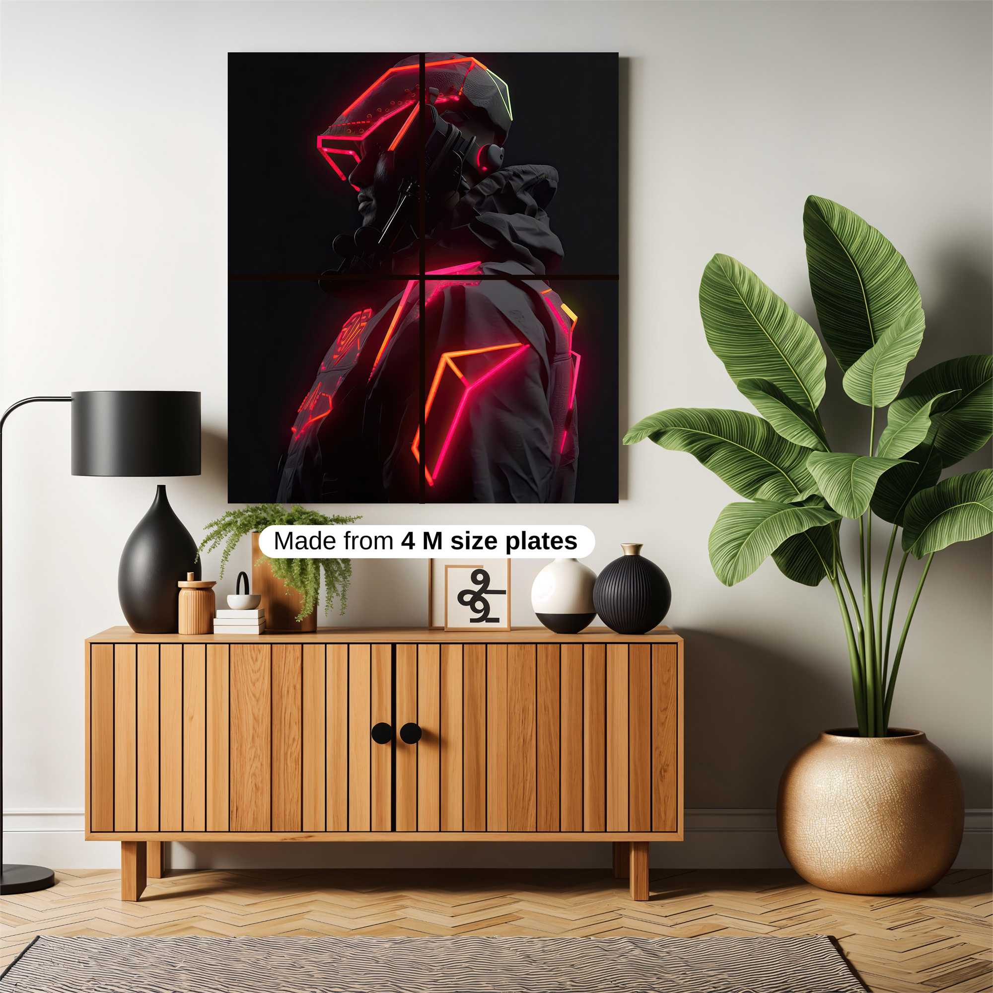 Neon Sentinel Safe Wall Magnetic / M