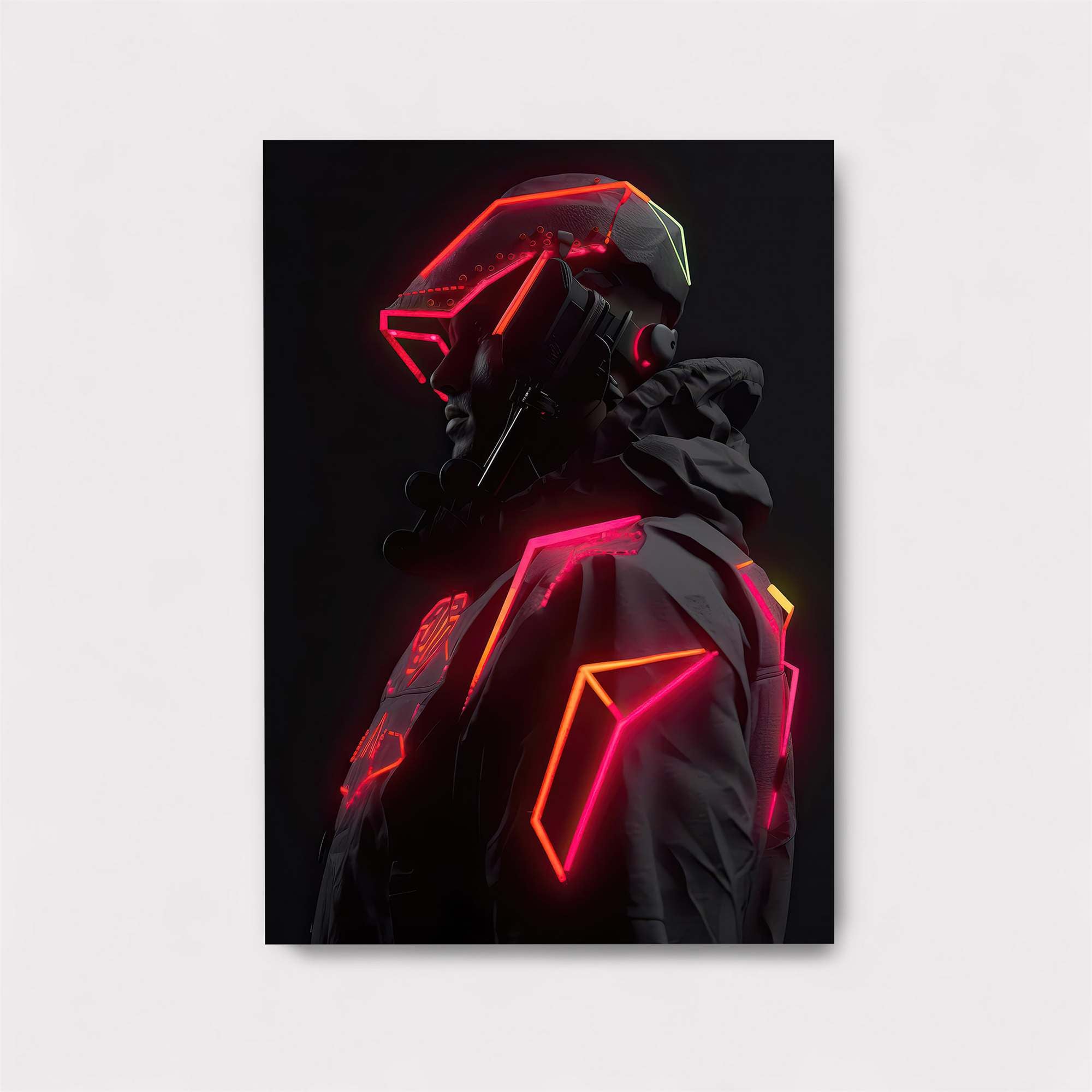 Neon Sentinel Safe Wall Magnetic / M