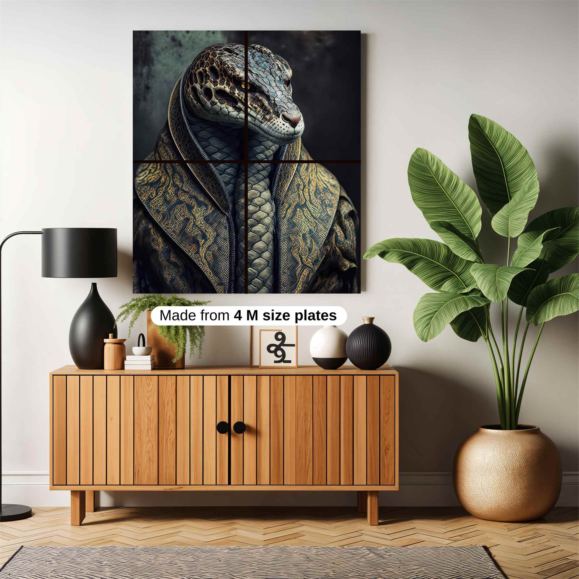 Serpentine Elegance Safe Wall Magnetic / M