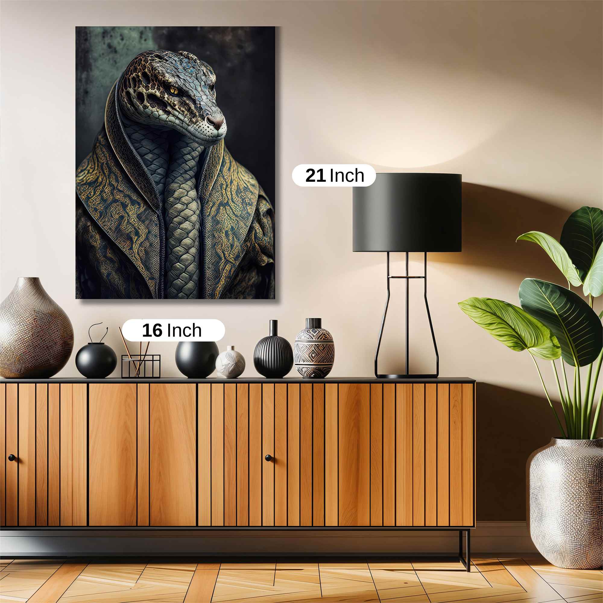 Serpentine Elegance Safe Wall Magnetic / M
