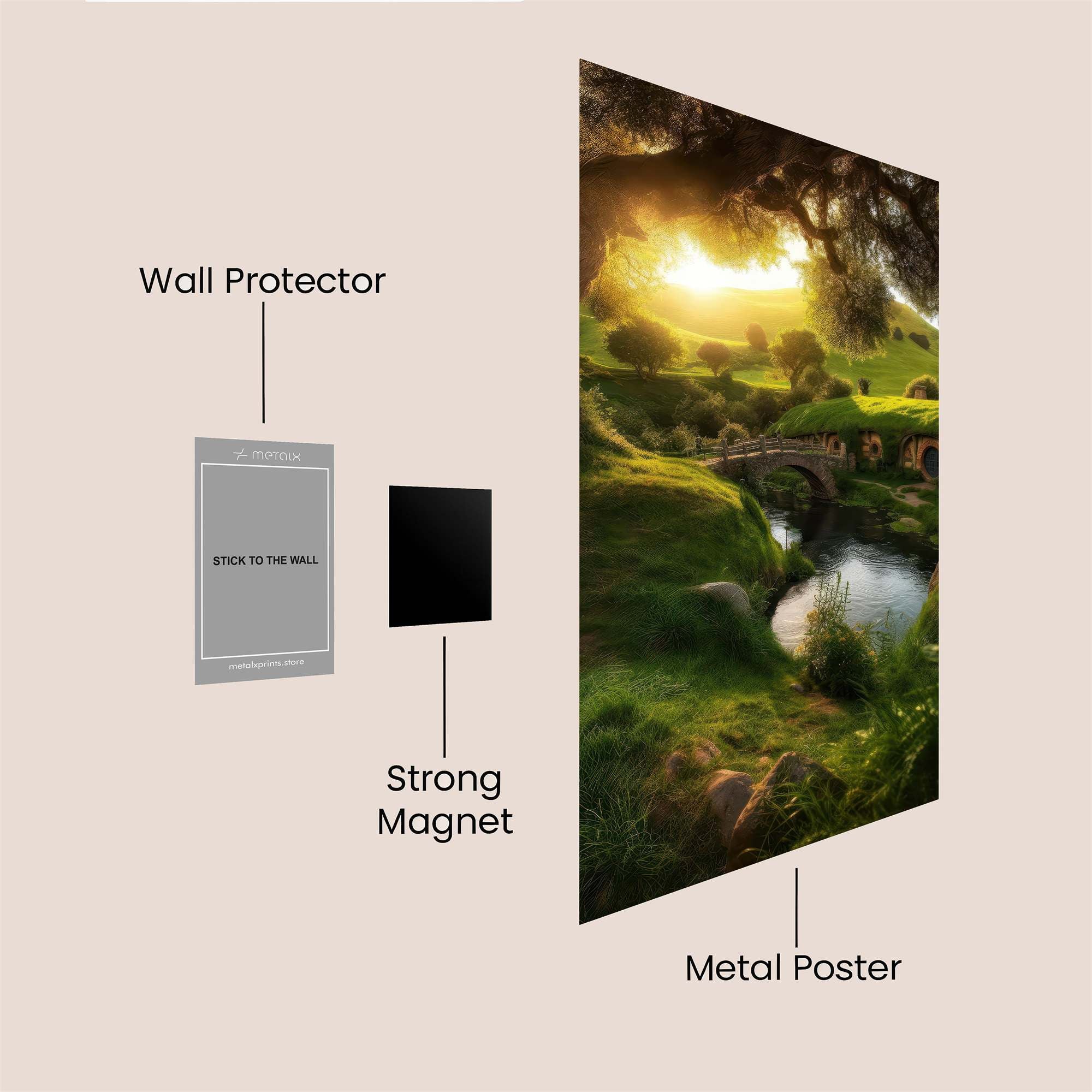 Hobbiton Tranquil Safe Wall Magnetic / M