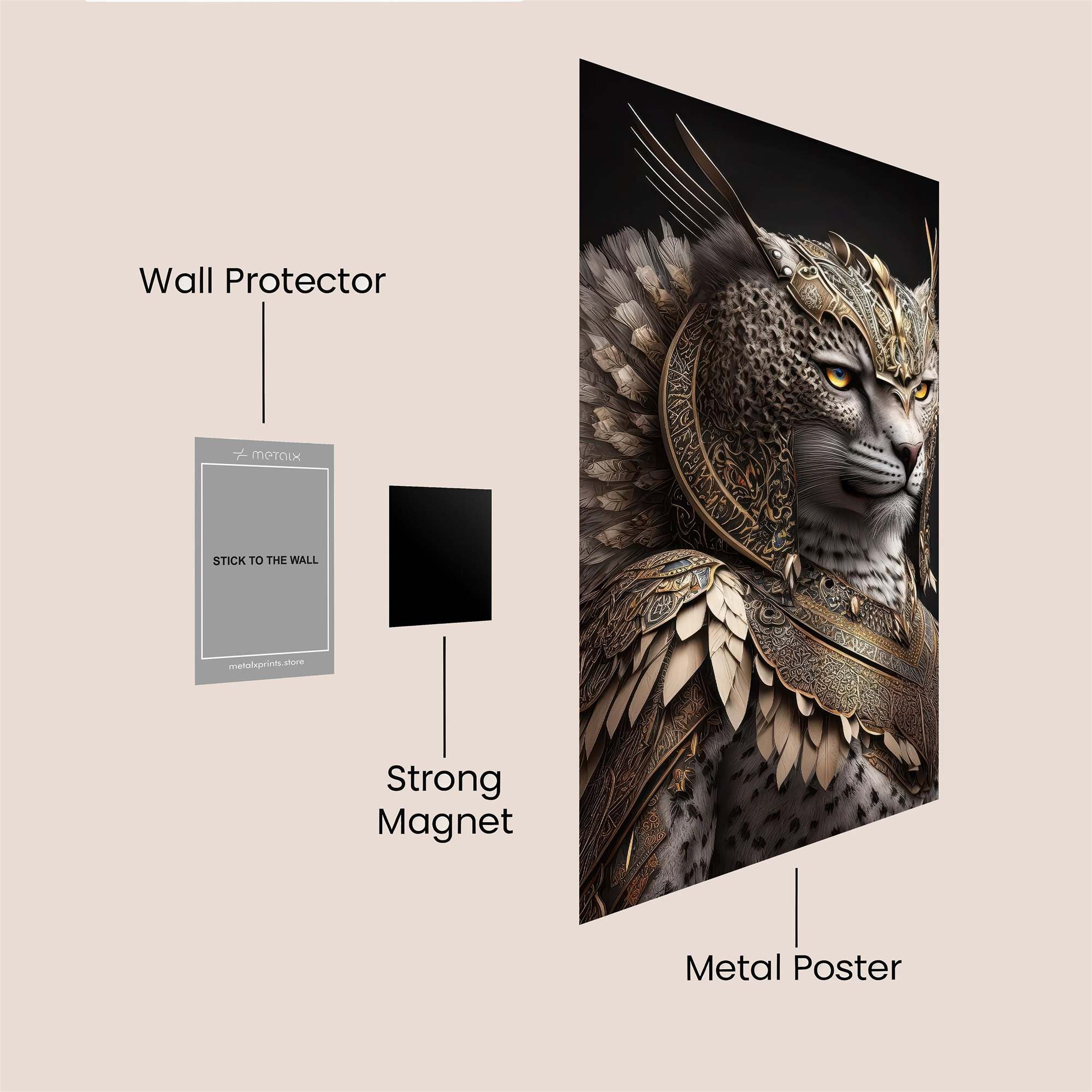 Leopard Majesty Safe Wall Magnetic / M